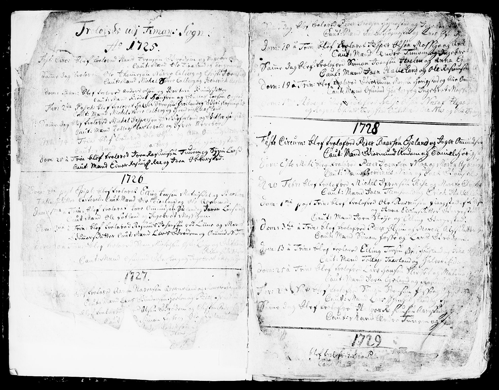 Lye sokneprestkontor, SAST/A-101794/001/30BA/L0001: Parish register (official) no. A 1 /1, 1725-1800