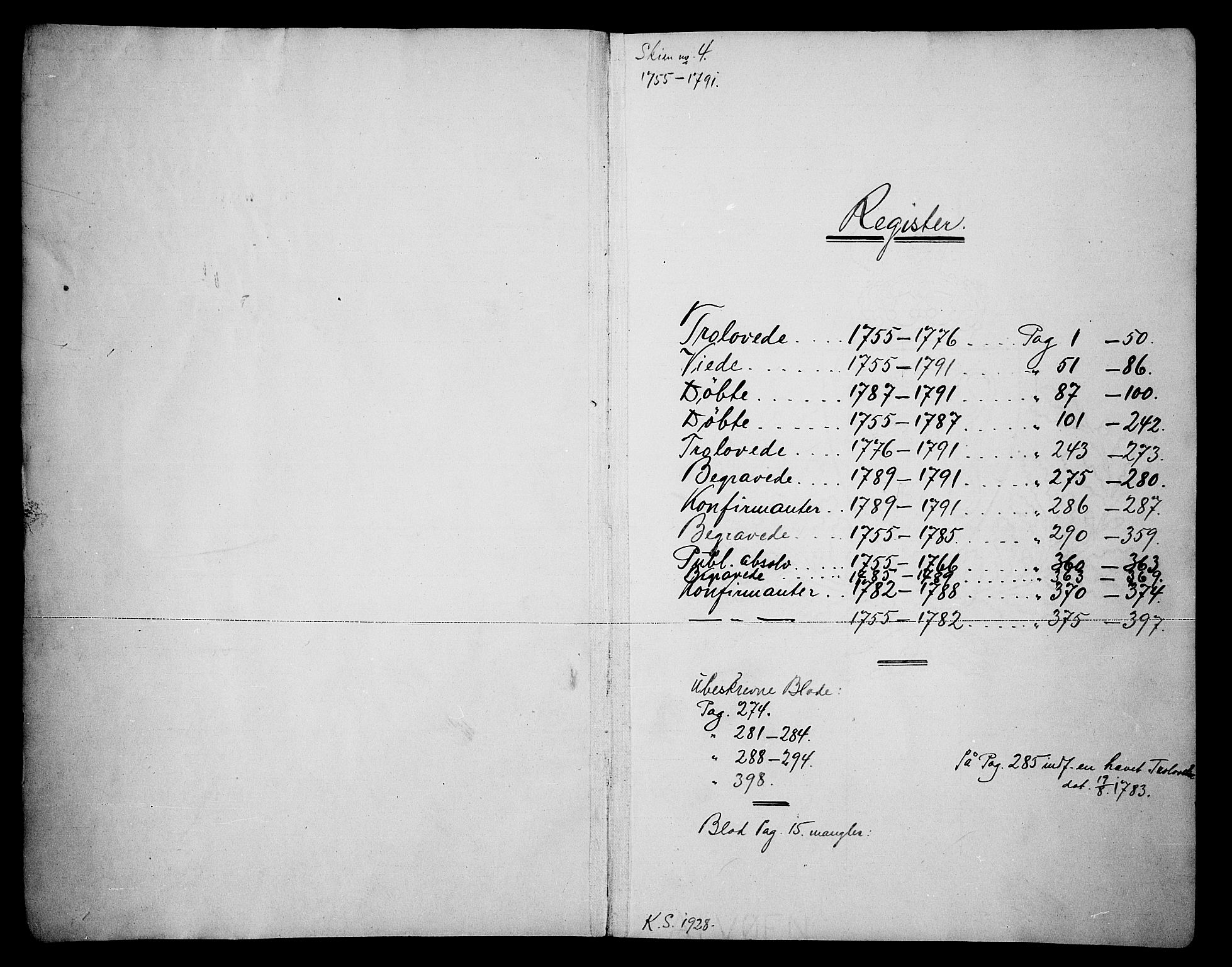 Skien kirkebøker, SAKO/A-302/F/Fa/L0003: Parish register (official) no. 3, 1755-1791