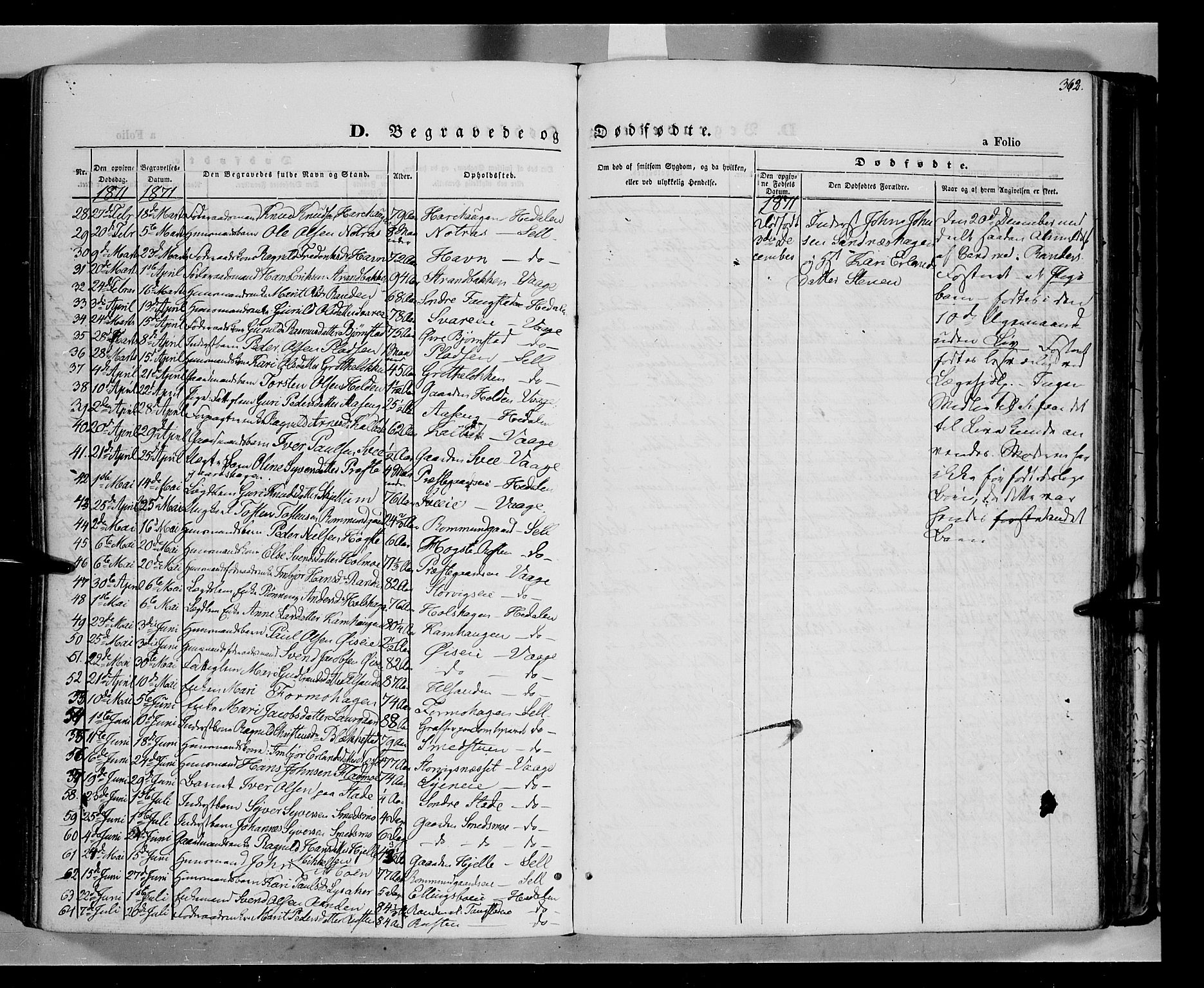 Vågå prestekontor, AV/SAH-PREST-076/H/Ha/Haa/L0006: Parish register (official) no. 6 /1, 1856-1872, p. 362