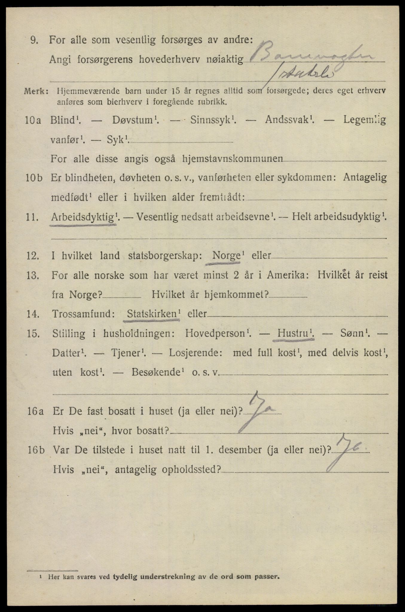 SAO, 1920 census for Lillestrøm, 1920, p. 7541