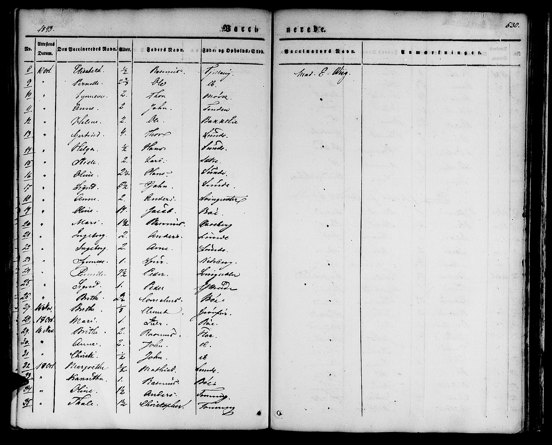 Innvik sokneprestembete, AV/SAB-A-80501: Parish register (official) no. A 4II, 1832-1846, p. 530