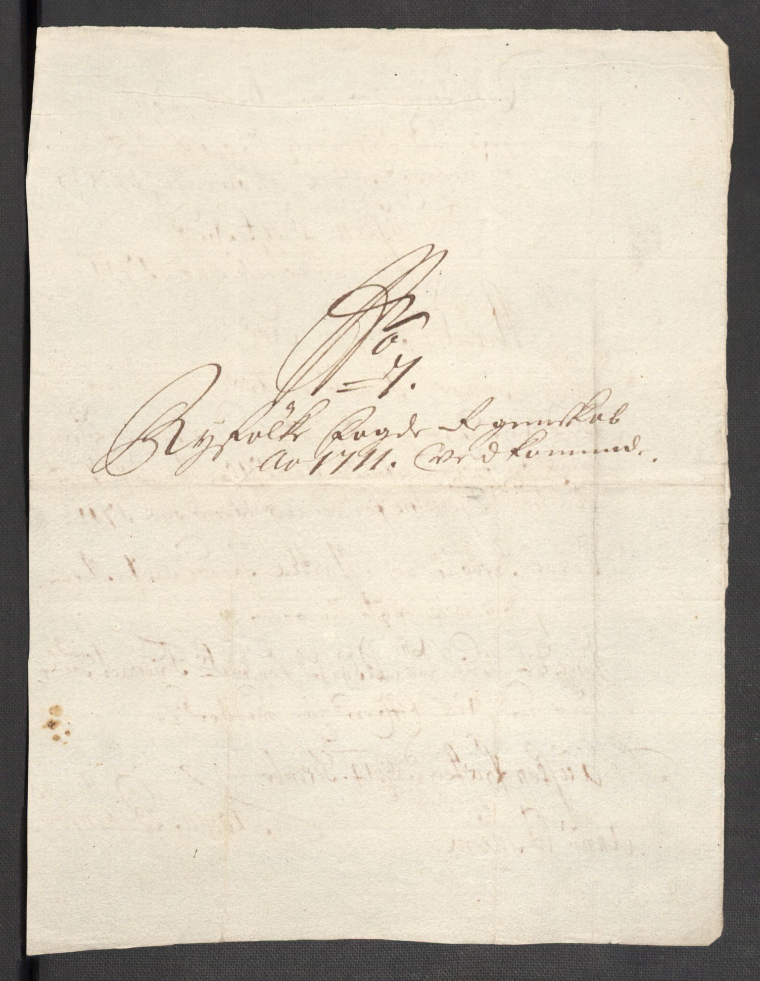 Rentekammeret inntil 1814, Reviderte regnskaper, Fogderegnskap, AV/RA-EA-4092/R47/L2864: Fogderegnskap Ryfylke, 1711, p. 25