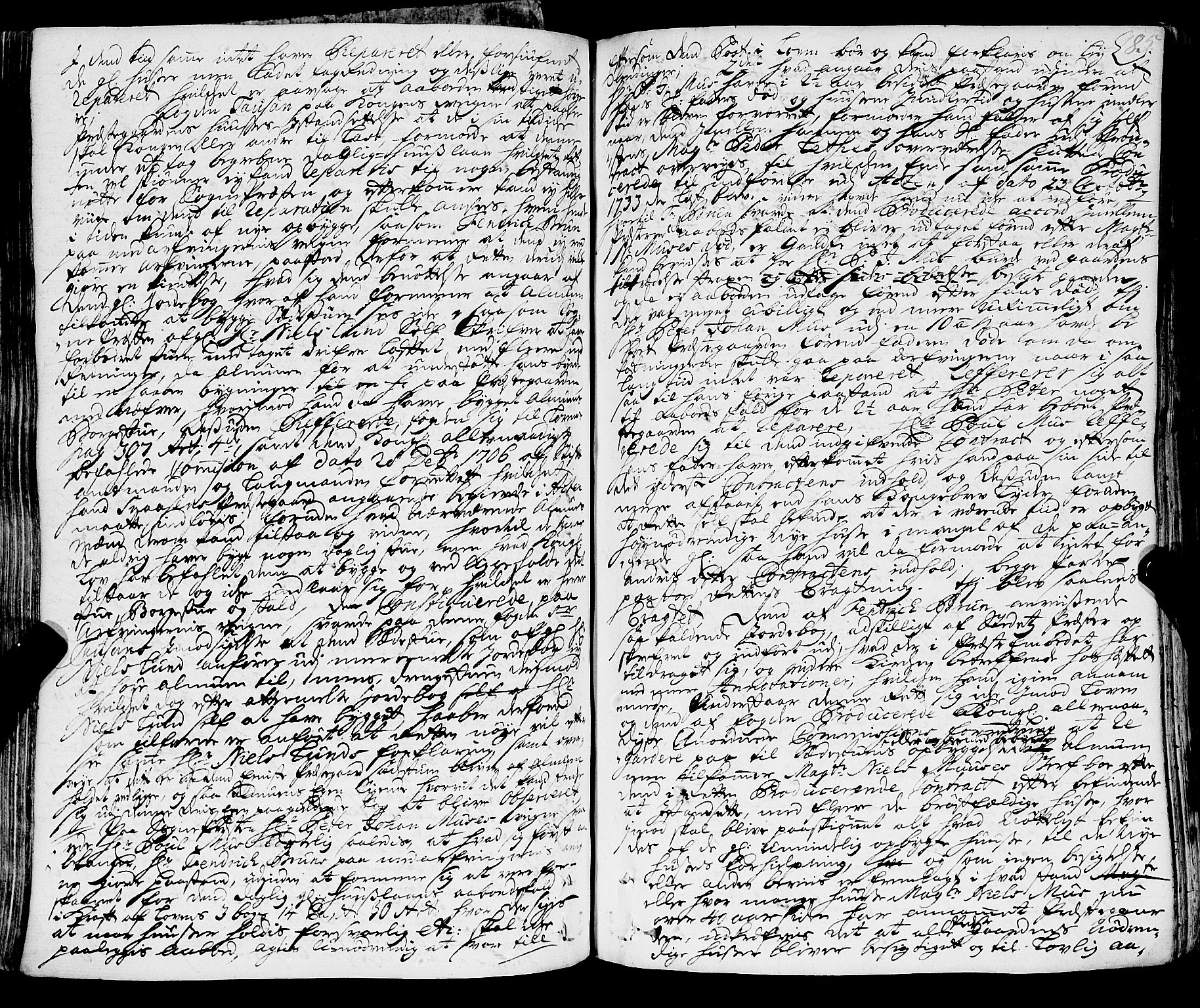 Inderøy sorenskriveri, SAT/A-4147/1/1/1A/L0008: Tingbok, 1733-1746, p. 184b-185a