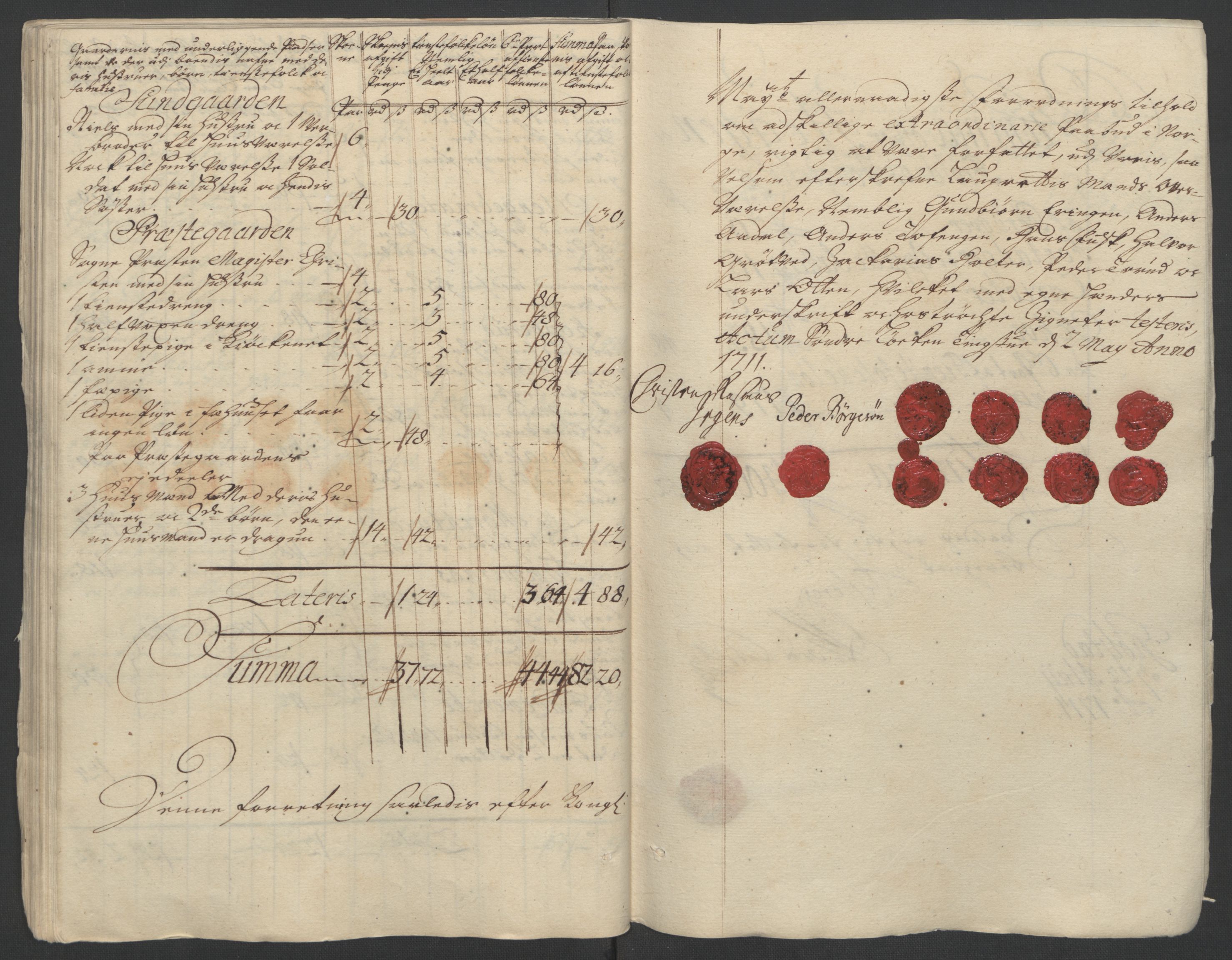 Rentekammeret inntil 1814, Reviderte regnskaper, Fogderegnskap, AV/RA-EA-4092/R07/L0304: Fogderegnskap Rakkestad, Heggen og Frøland, 1711, p. 106