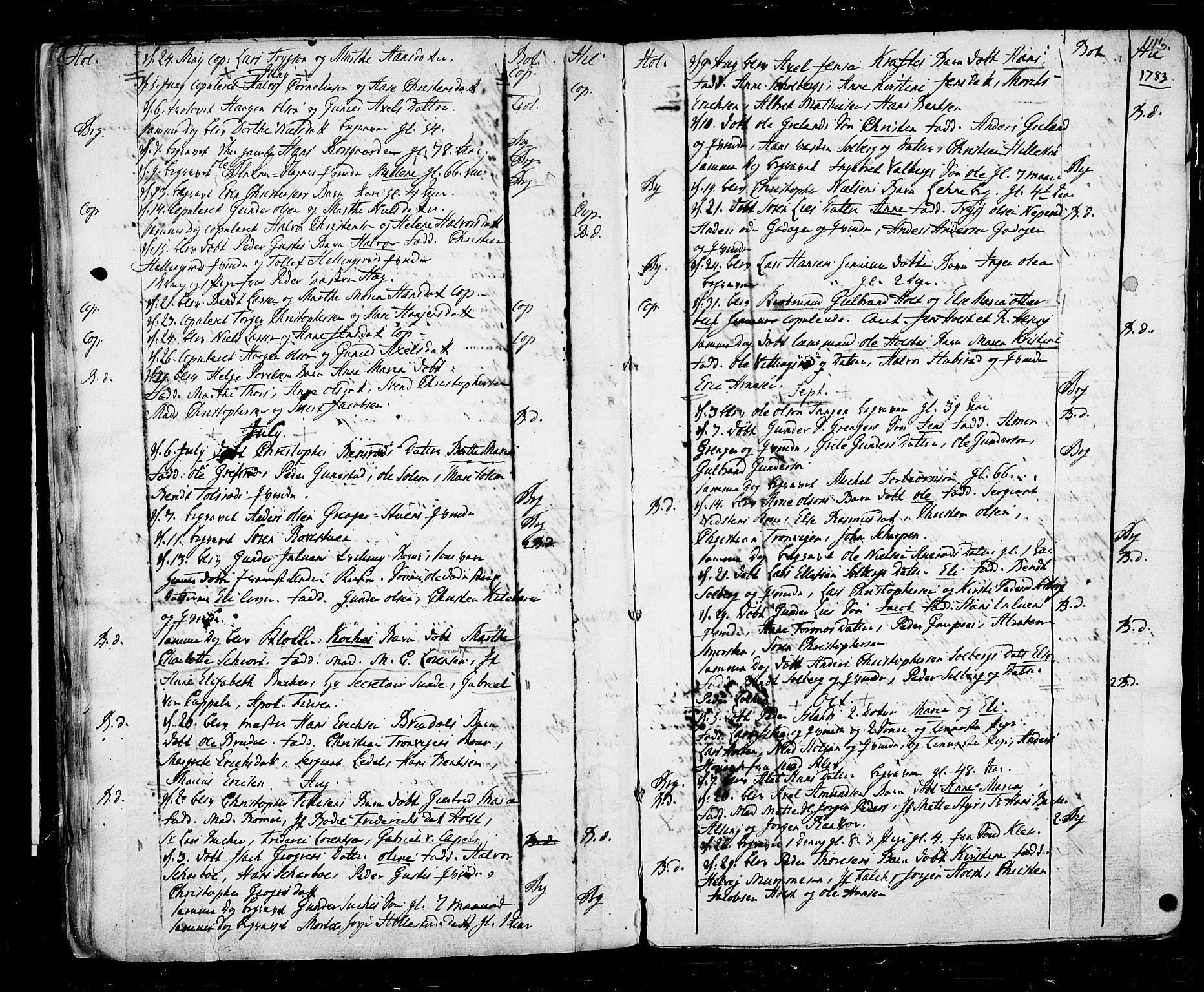 Botne kirkebøker, SAKO/A-340/F/Fa/L0002: Parish register (official) no. I 2, 1779-1791, p. 16