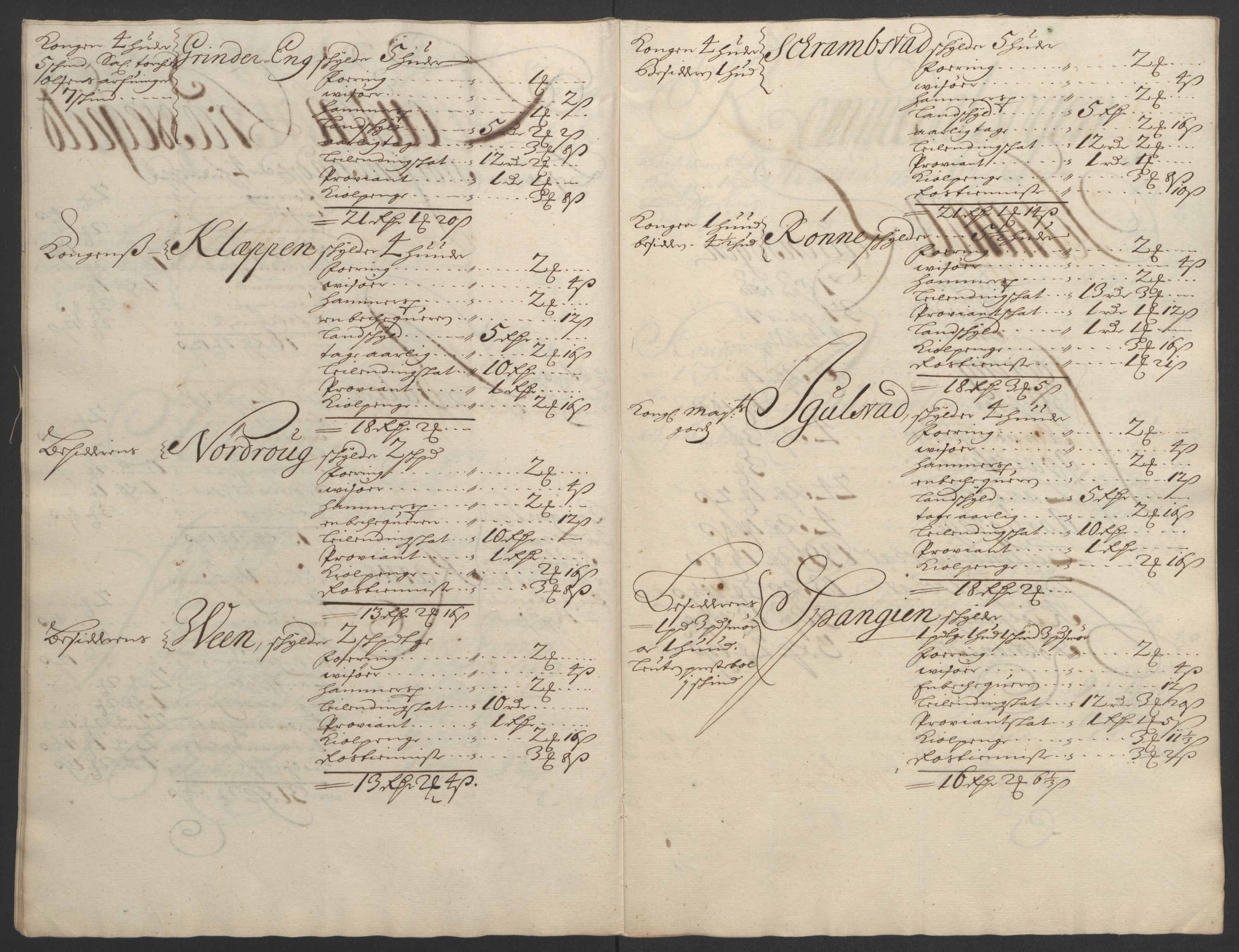 Rentekammeret inntil 1814, Reviderte regnskaper, Fogderegnskap, RA/EA-4092/R16/L1036: Fogderegnskap Hedmark, 1695-1696, p. 127