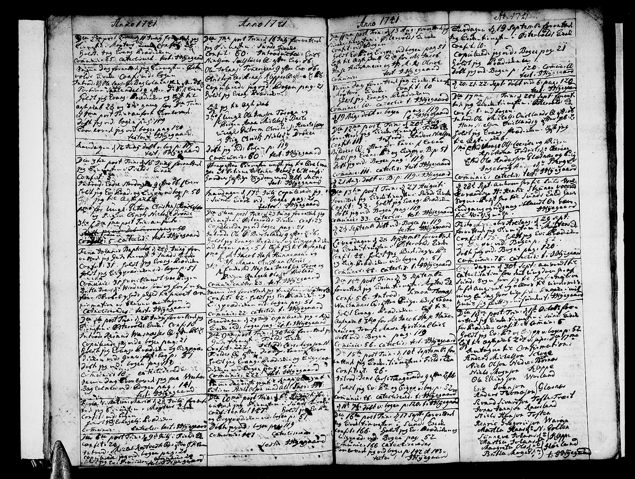 Sund sokneprestembete, AV/SAB-A-99930: Parish register (official) no. A 3, 1740-1769