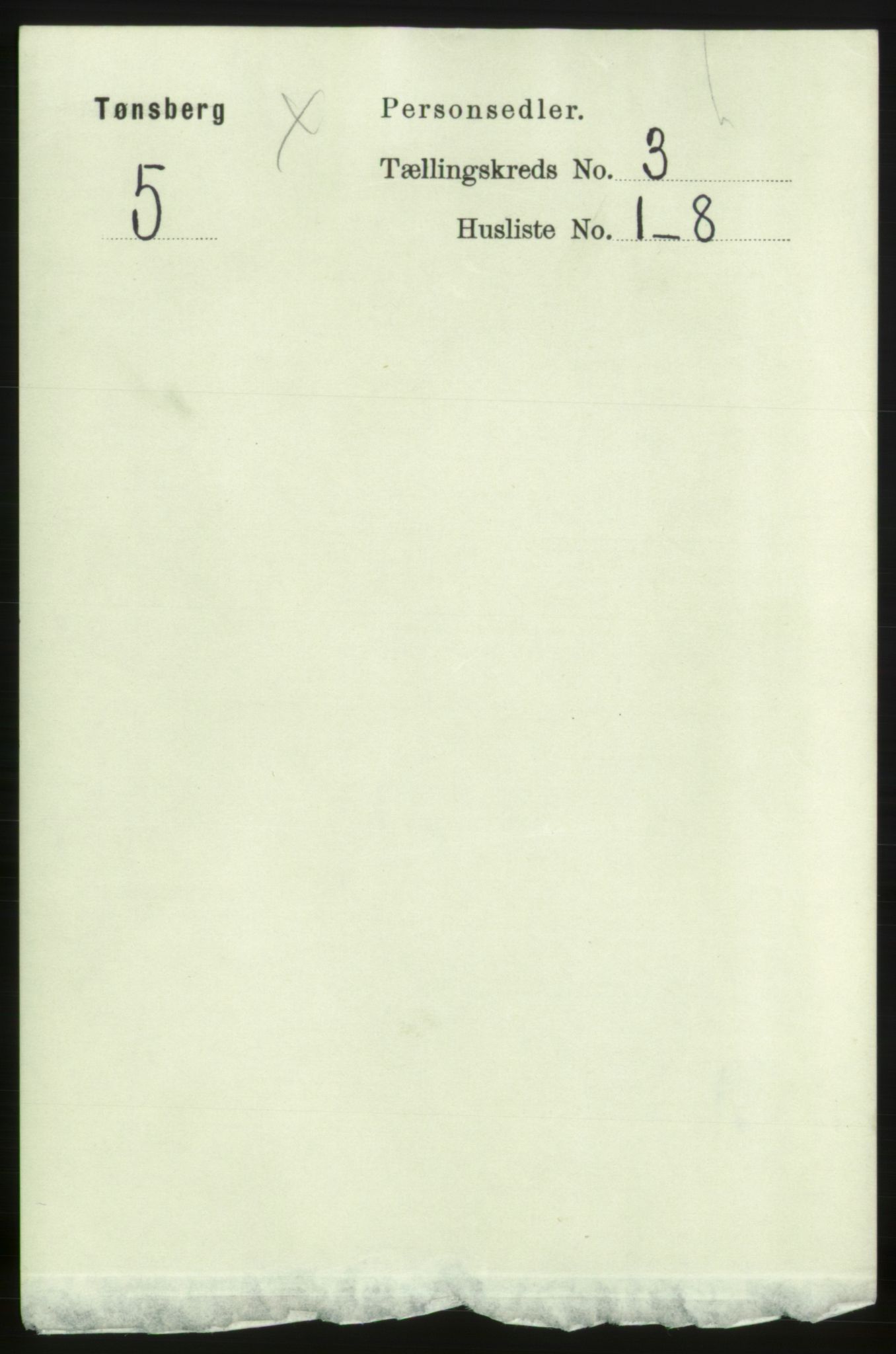 RA, 1891 census for 0705 Tønsberg, 1891, p. 1674