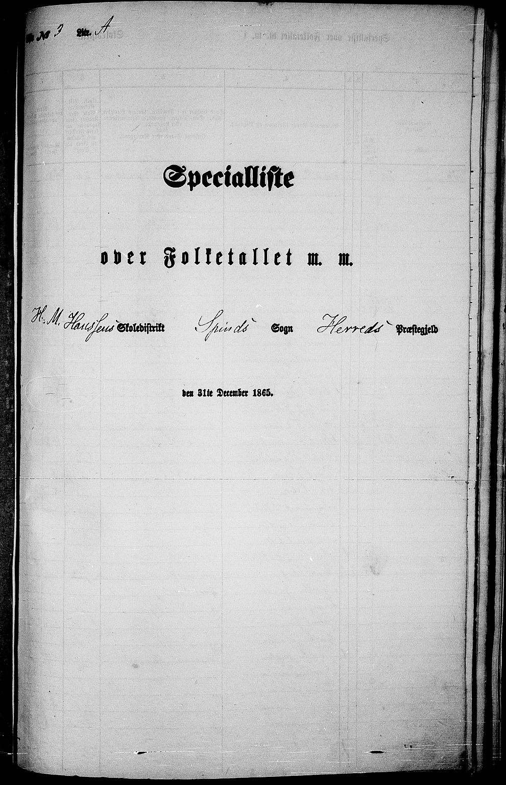 RA, 1865 census for Herad, 1865, p. 74