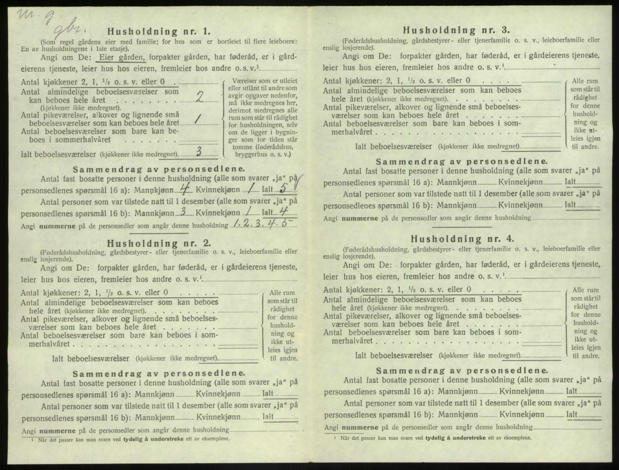 SAB, 1920 census for Askvoll, 1920, p. 603