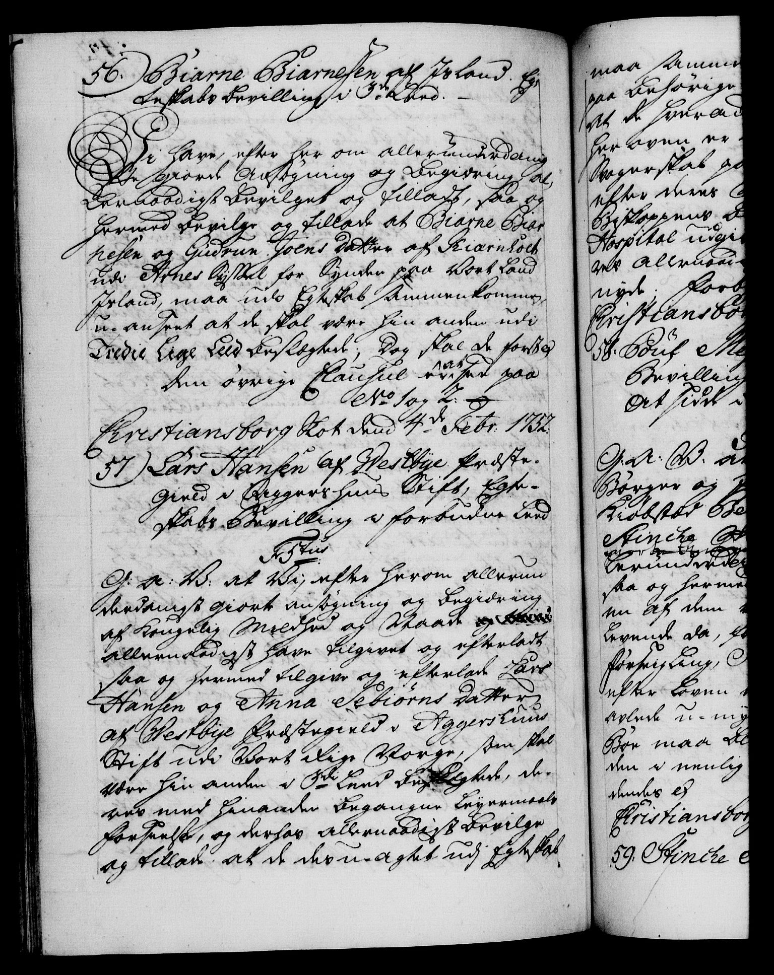 Danske Kanselli 1572-1799, RA/EA-3023/F/Fc/Fca/Fcaa/L0037: Norske registre, 1751-1752, p. 493b