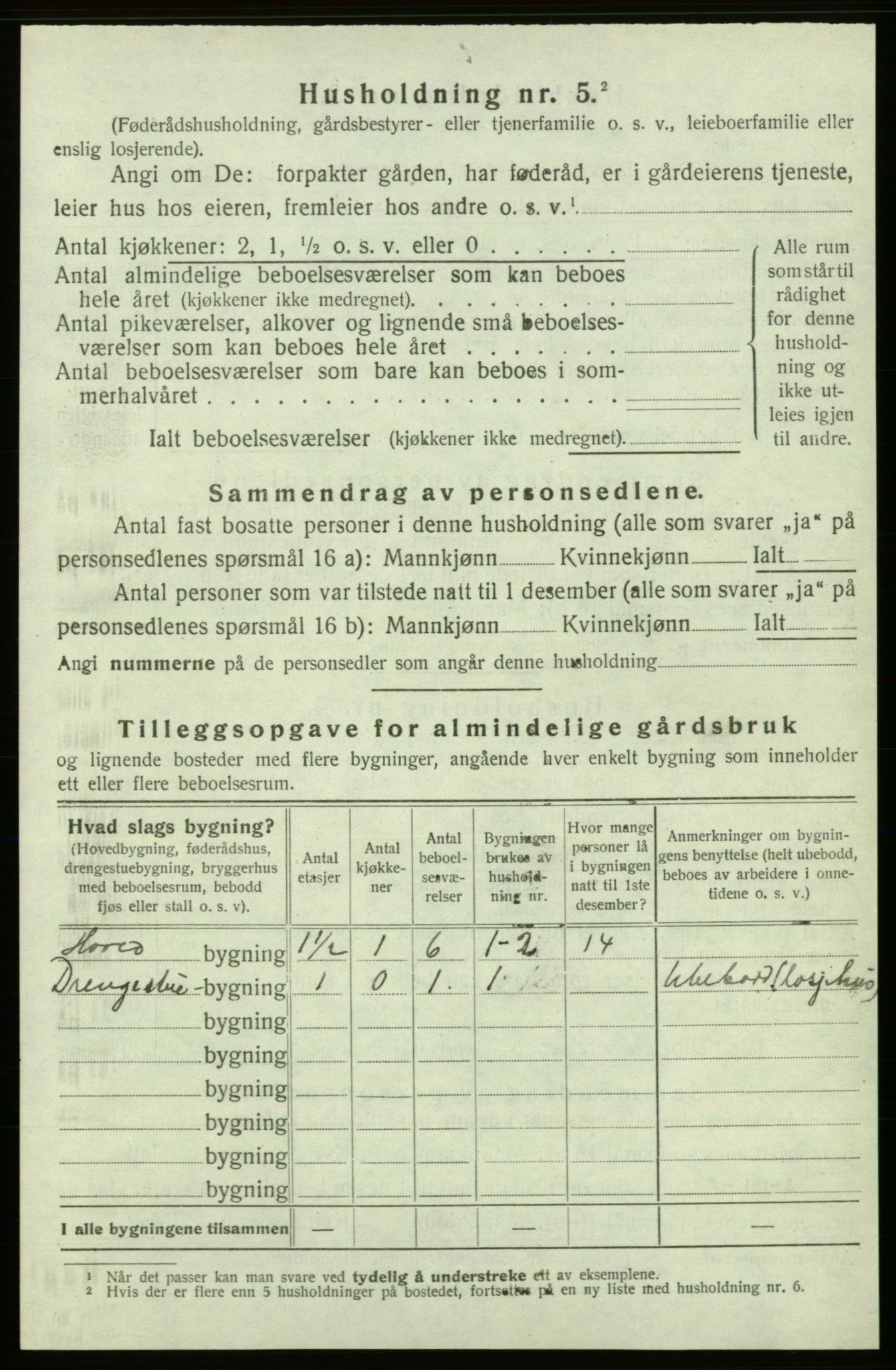 SAB, 1920 census for Kvinnherad, 1920, p. 1186