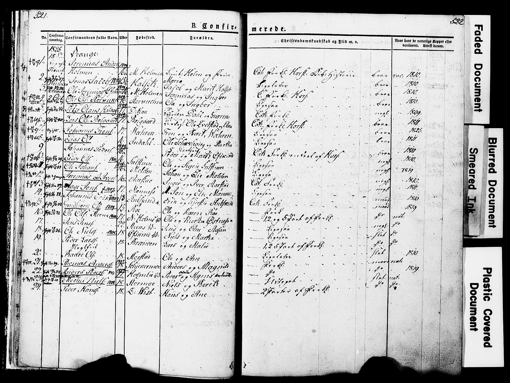 Ministerialprotokoller, klokkerbøker og fødselsregistre - Nord-Trøndelag, SAT/A-1458/723/L0243: Parish register (official) no. 723A12, 1822-1851, p. 521-522