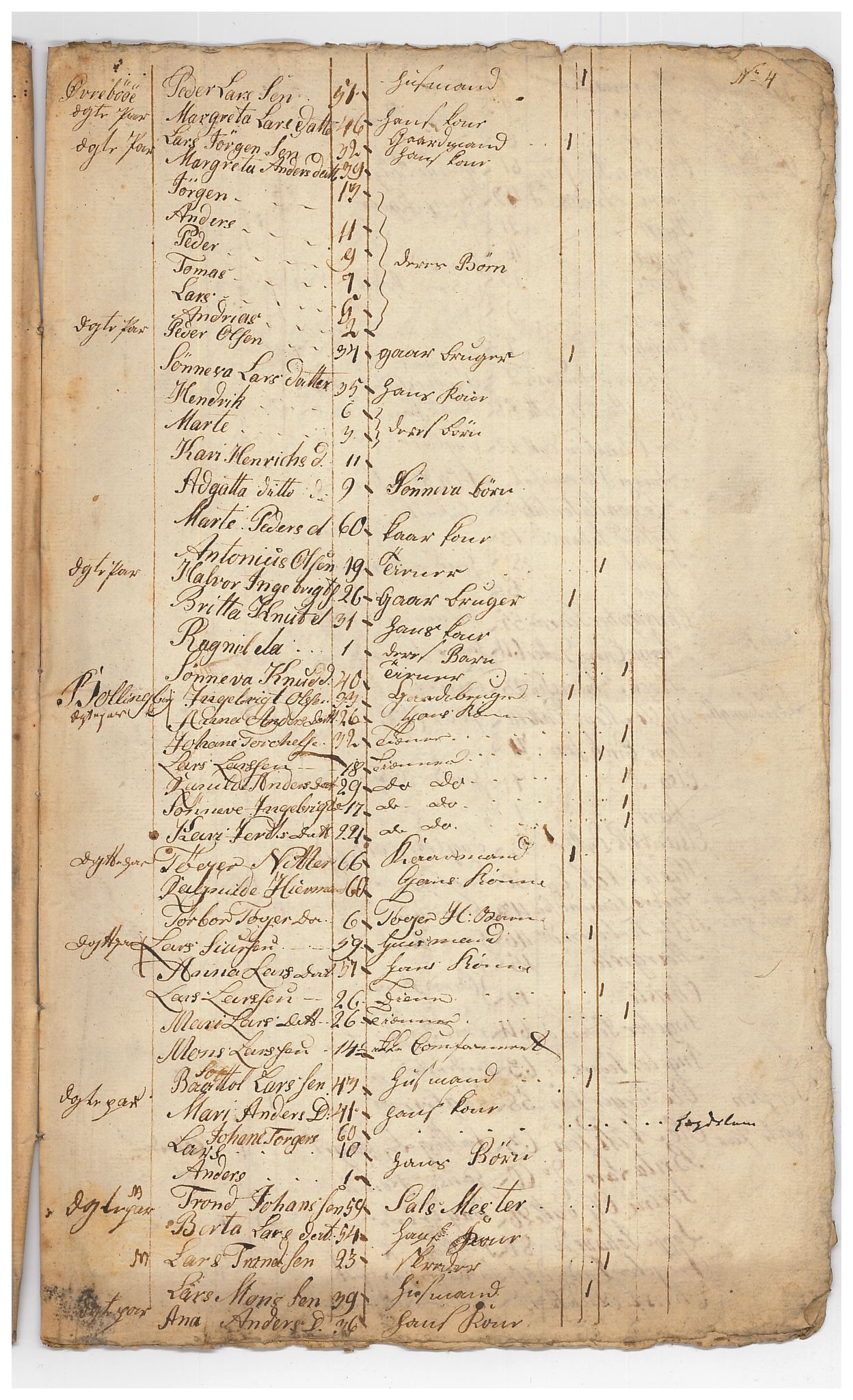 SAB, Census 1815 for Luster, 1815, p. 44