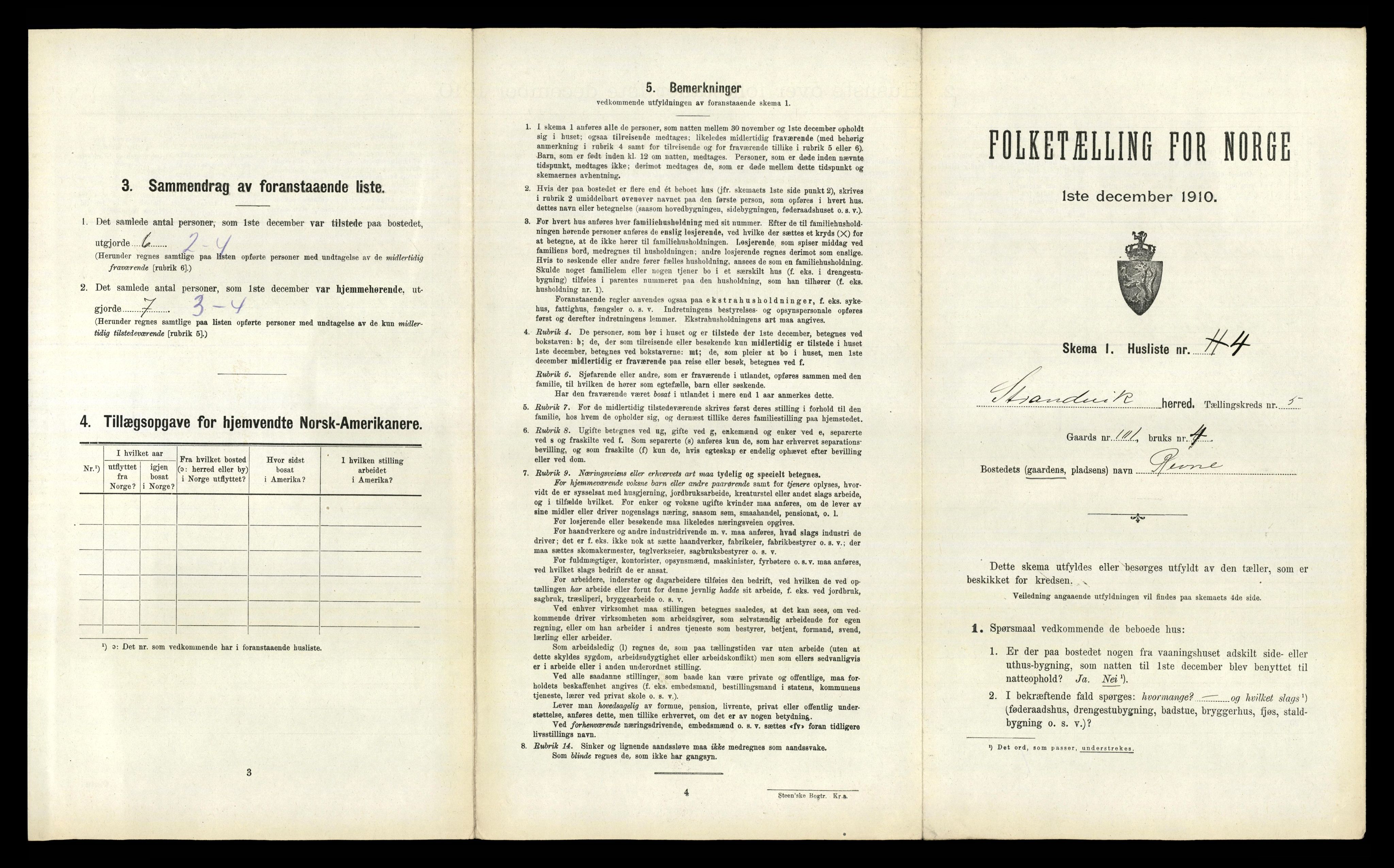 RA, 1910 census for Strandvik, 1910, p. 427