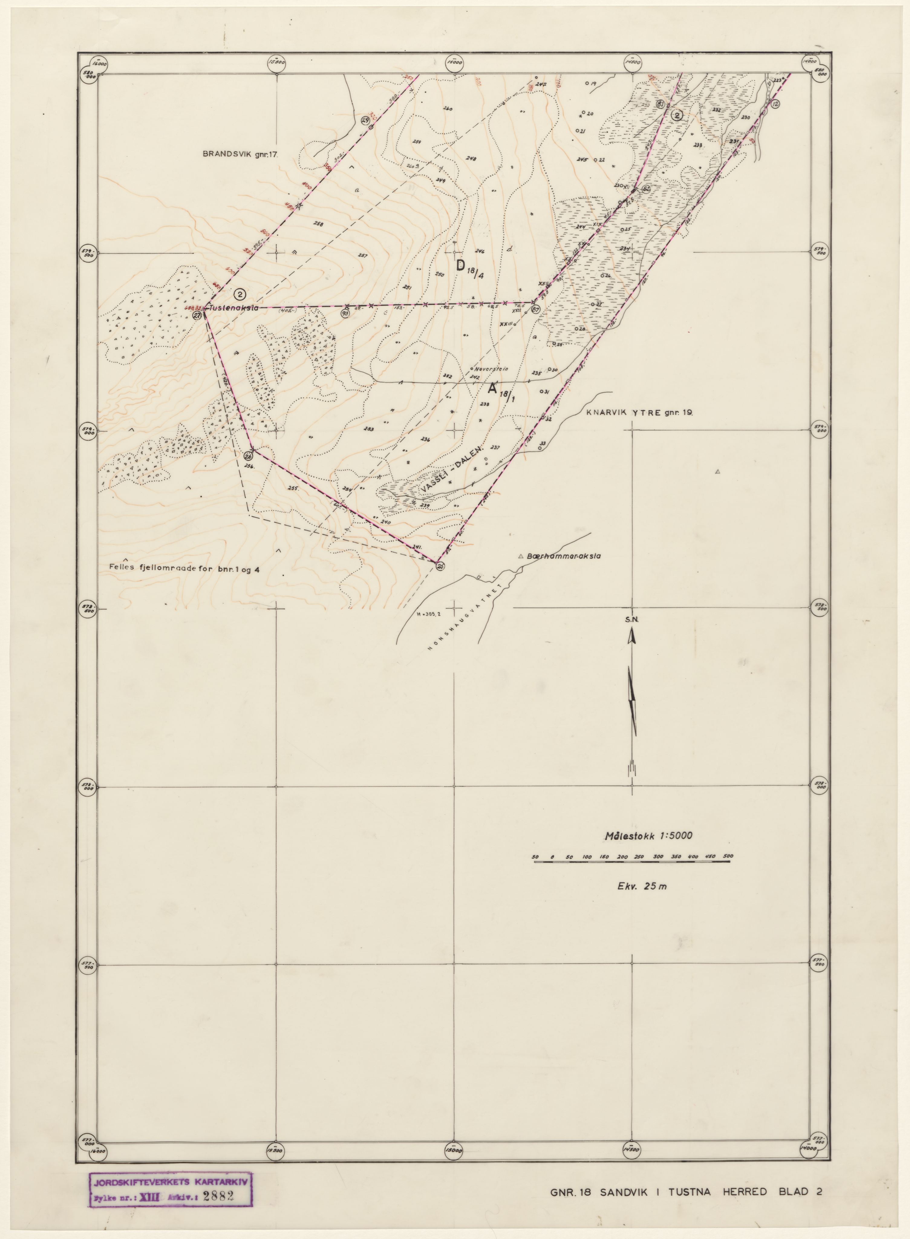 Jordskifteverkets kartarkiv, RA/S-3929/T, 1859-1988, p. 3637