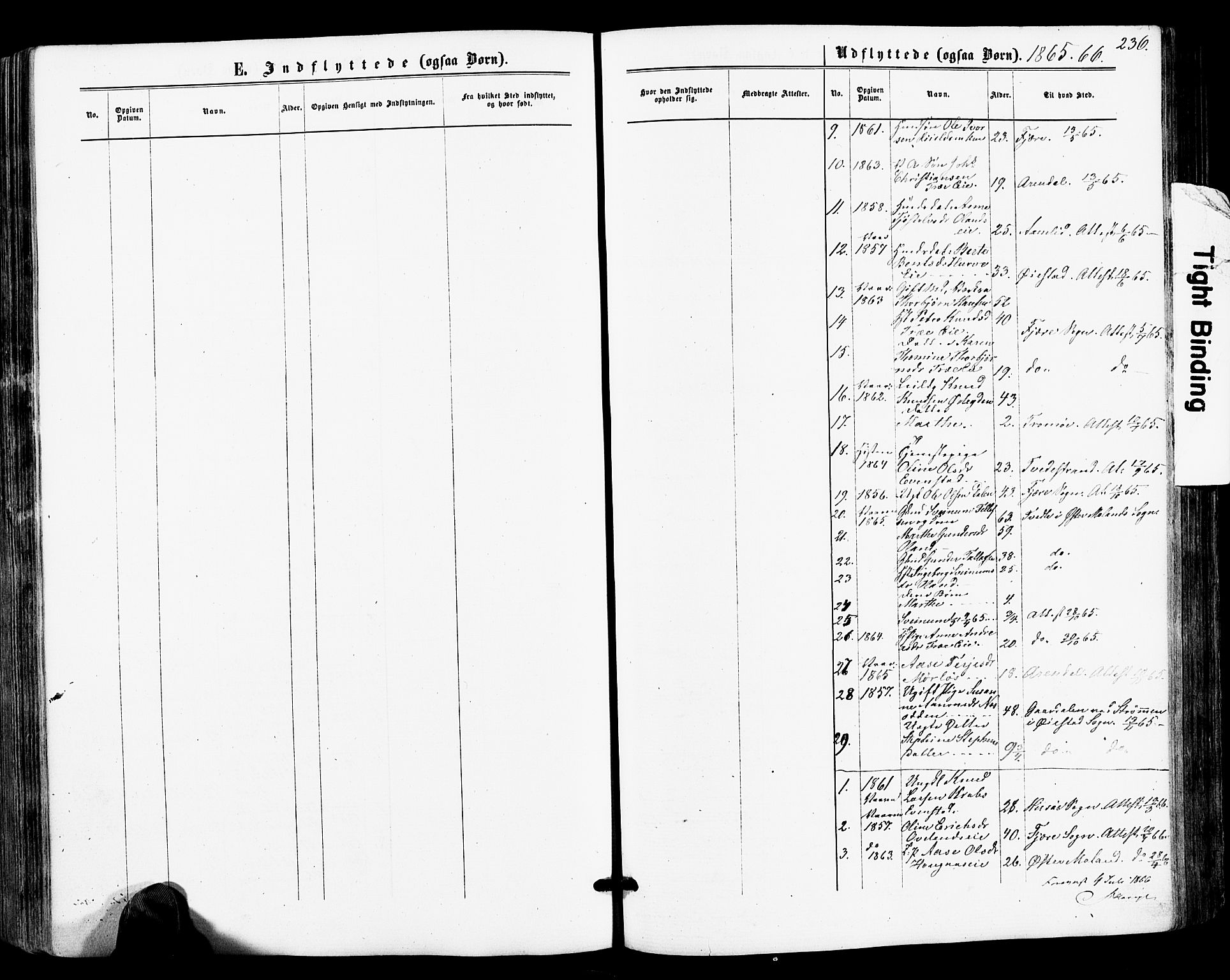 Froland sokneprestkontor, SAK/1111-0013/F/Fa/L0003: Parish register (official) no. A 3, 1864-1881, p. 236