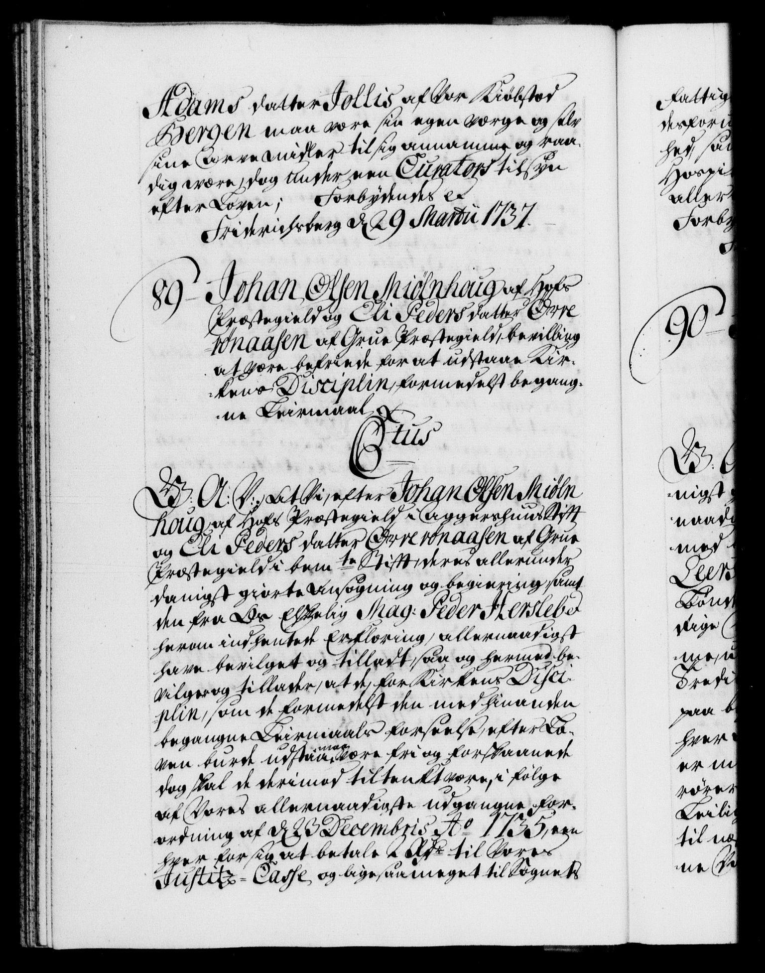 Danske Kanselli 1572-1799, AV/RA-EA-3023/F/Fc/Fca/Fcaa/L0030: Norske registre, 1737-1738, p. 57b