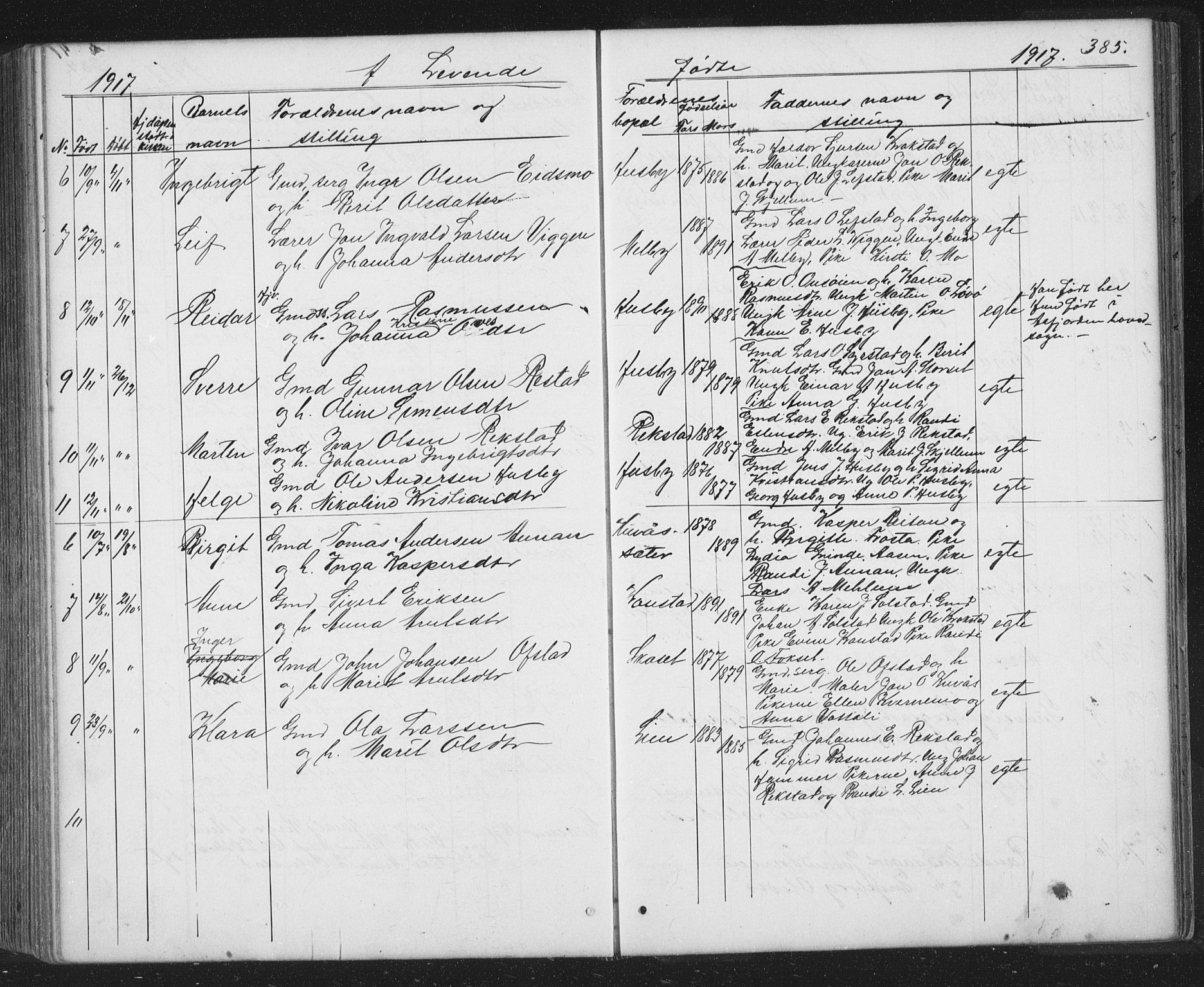 Ministerialprotokoller, klokkerbøker og fødselsregistre - Sør-Trøndelag, SAT/A-1456/667/L0798: Parish register (copy) no. 667C03, 1867-1929, p. 385