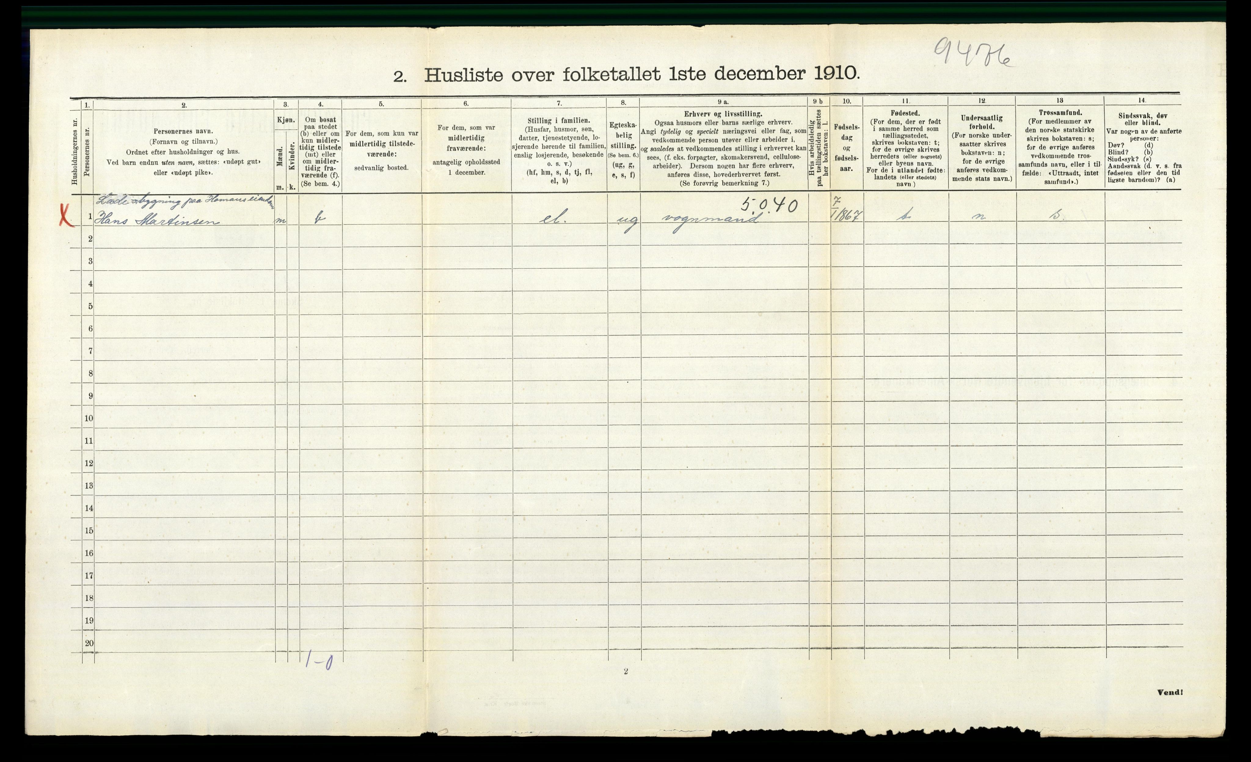 RA, 1910 census for Bærum, 1910, p. 2298