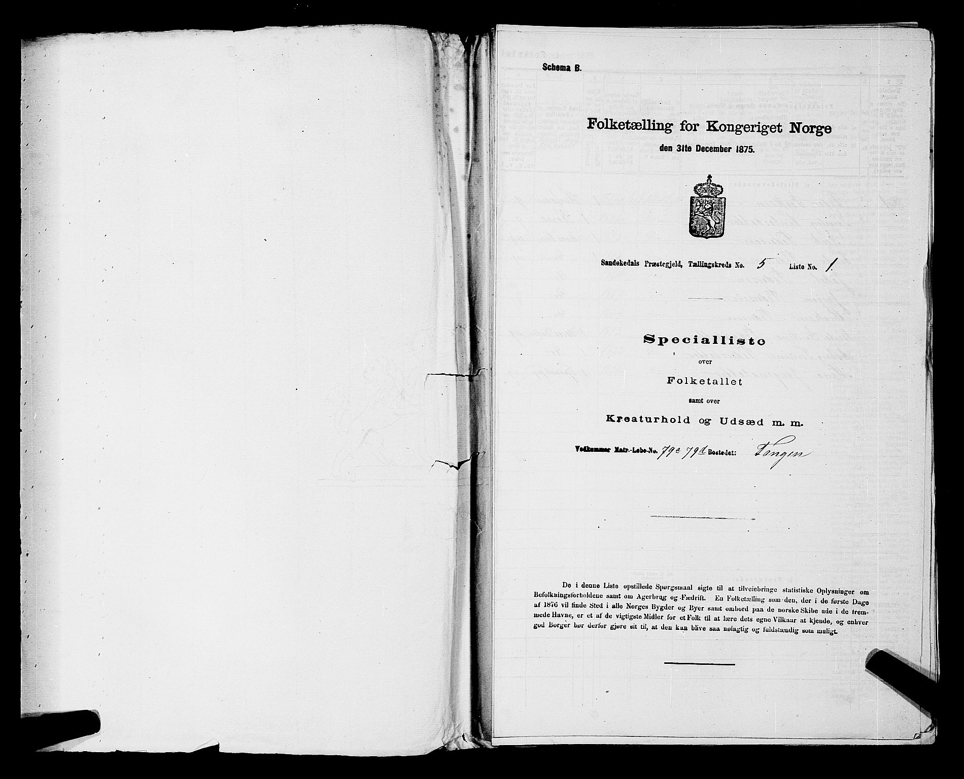 SAKO, 1875 census for 0816P Sannidal, 1875, p. 314