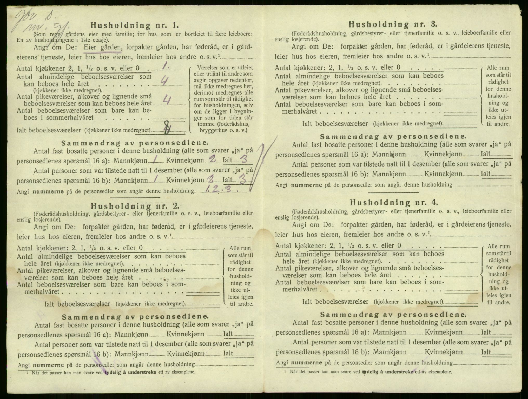 SAKO, 1920 census for Sande, 1920, p. 856