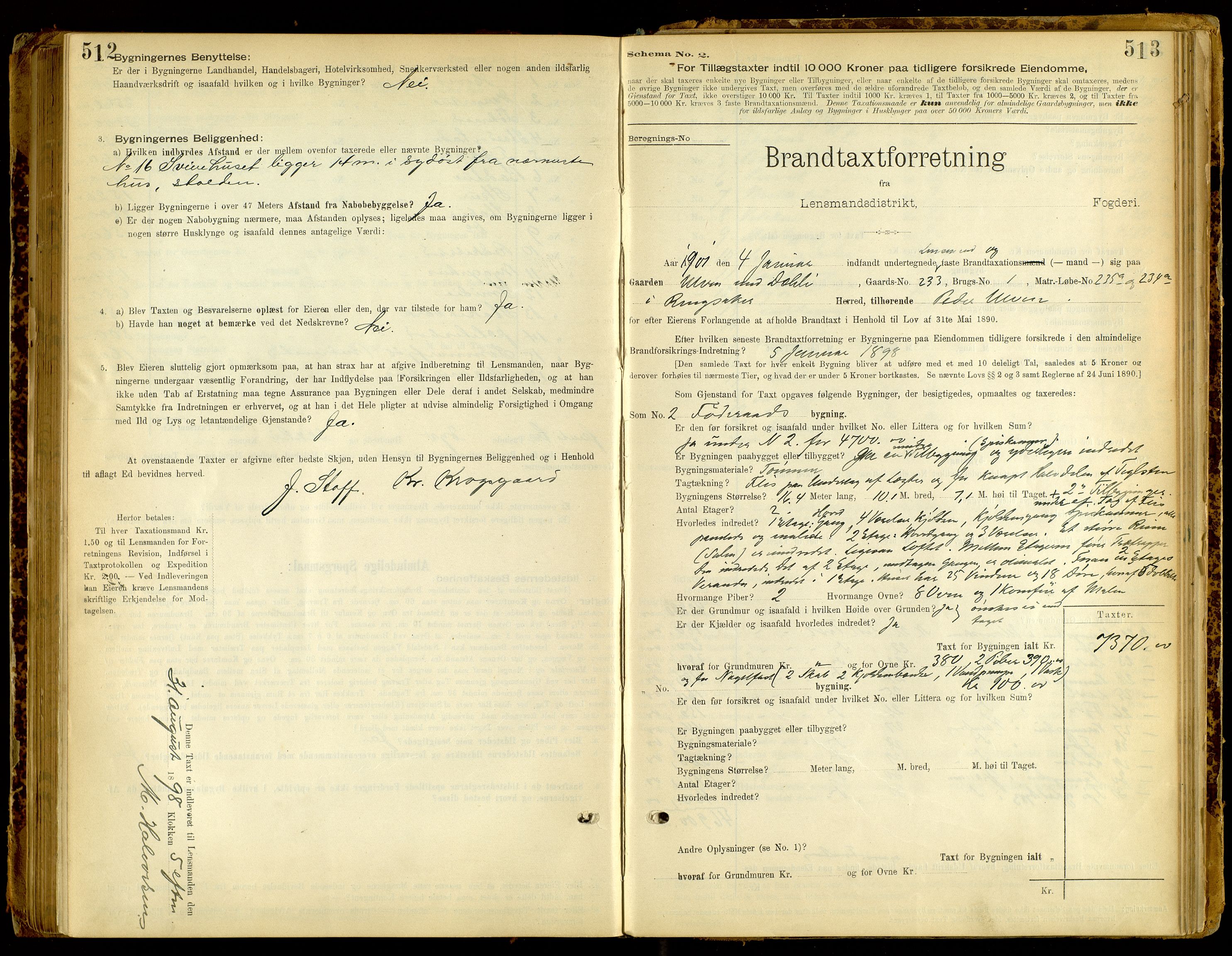Norges Brannkasse, Ringsaker, AV/SAH-NBRANR-003/F/L0008: Branntakstprotokoll, 1894-1905, p. 512-513