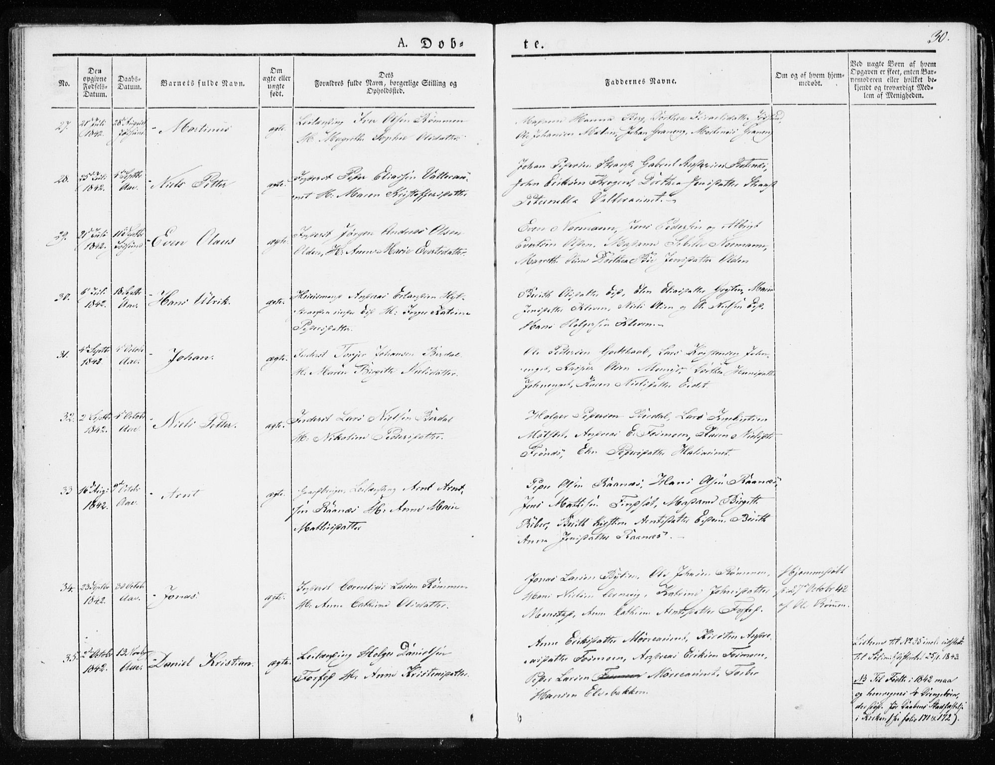 Ministerialprotokoller, klokkerbøker og fødselsregistre - Sør-Trøndelag, SAT/A-1456/655/L0676: Parish register (official) no. 655A05, 1830-1847, p. 30