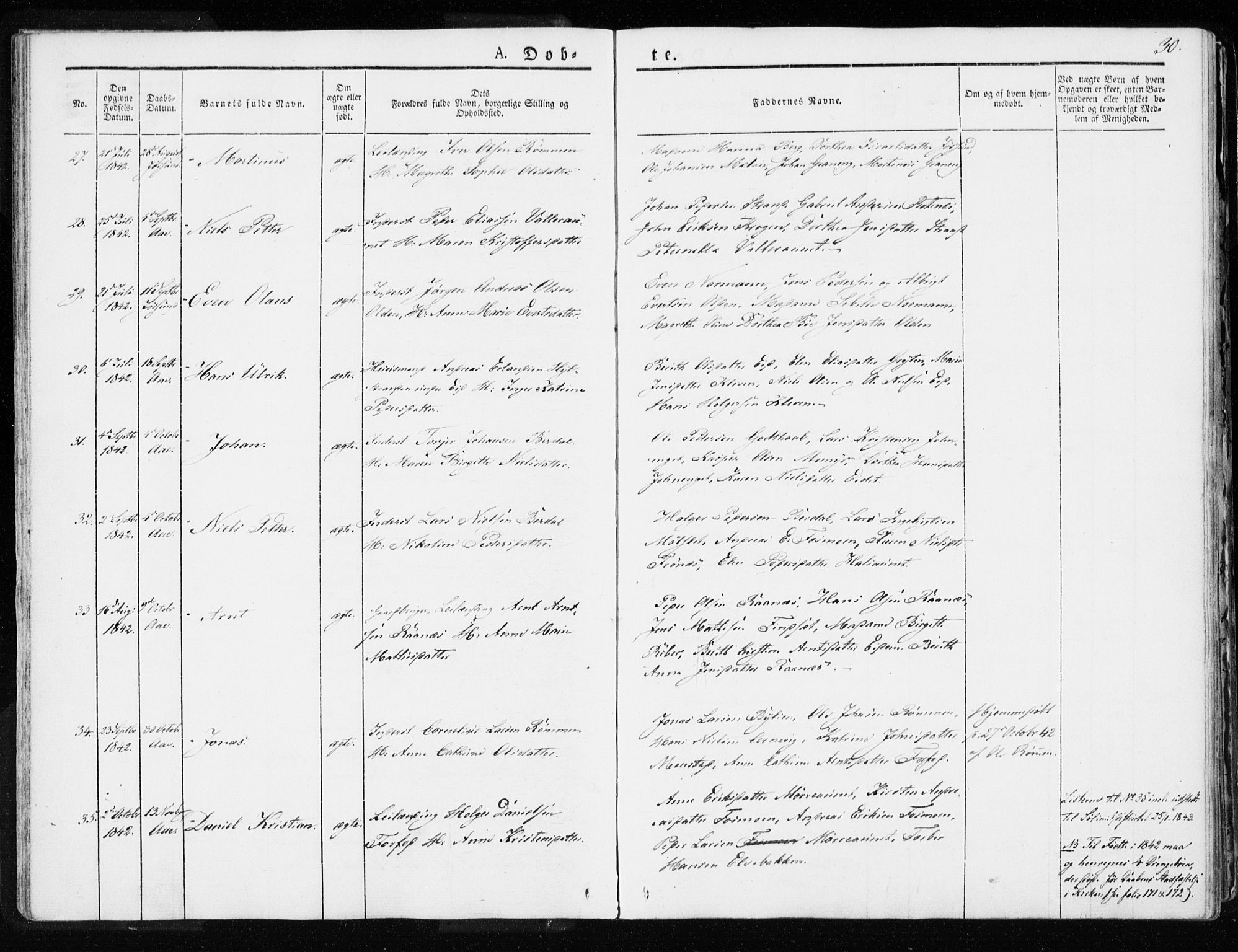 Ministerialprotokoller, klokkerbøker og fødselsregistre - Sør-Trøndelag, AV/SAT-A-1456/655/L0676: Parish register (official) no. 655A05, 1830-1847, p. 30