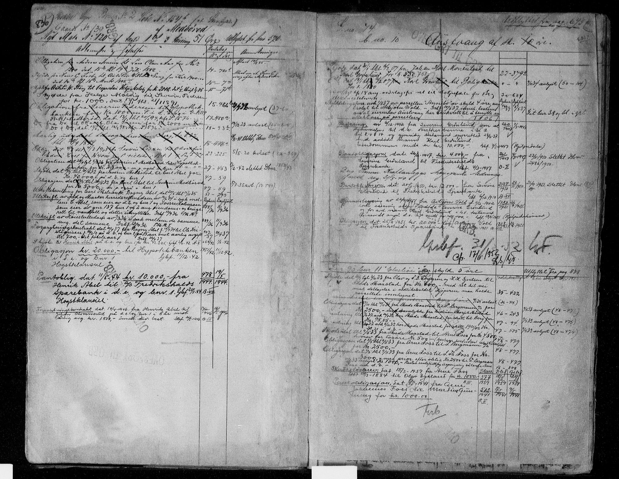 Idd og Marker sorenskriveri, AV/SAO-A-10283/G/Ga/Gac/L0004b: Mortgage register no. II 4b, 1848-1953, p. 836-837