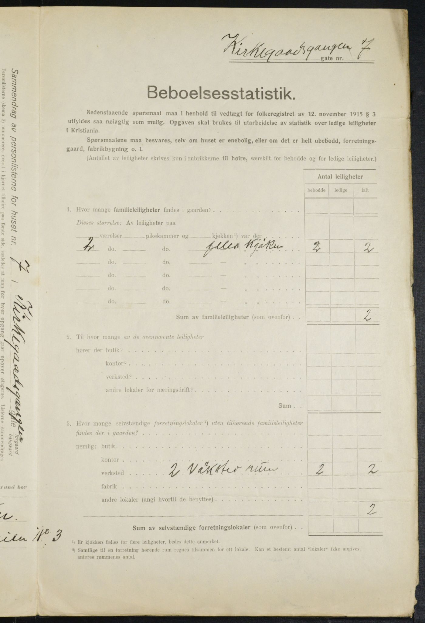 OBA, Municipal Census 1916 for Kristiania, 1916, p. 51053