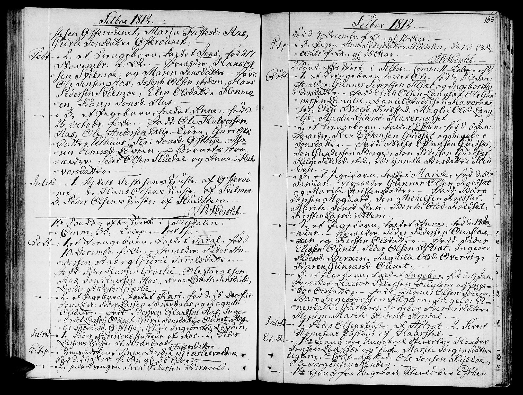 Ministerialprotokoller, klokkerbøker og fødselsregistre - Sør-Trøndelag, SAT/A-1456/695/L1140: Parish register (official) no. 695A03, 1801-1815, p. 165