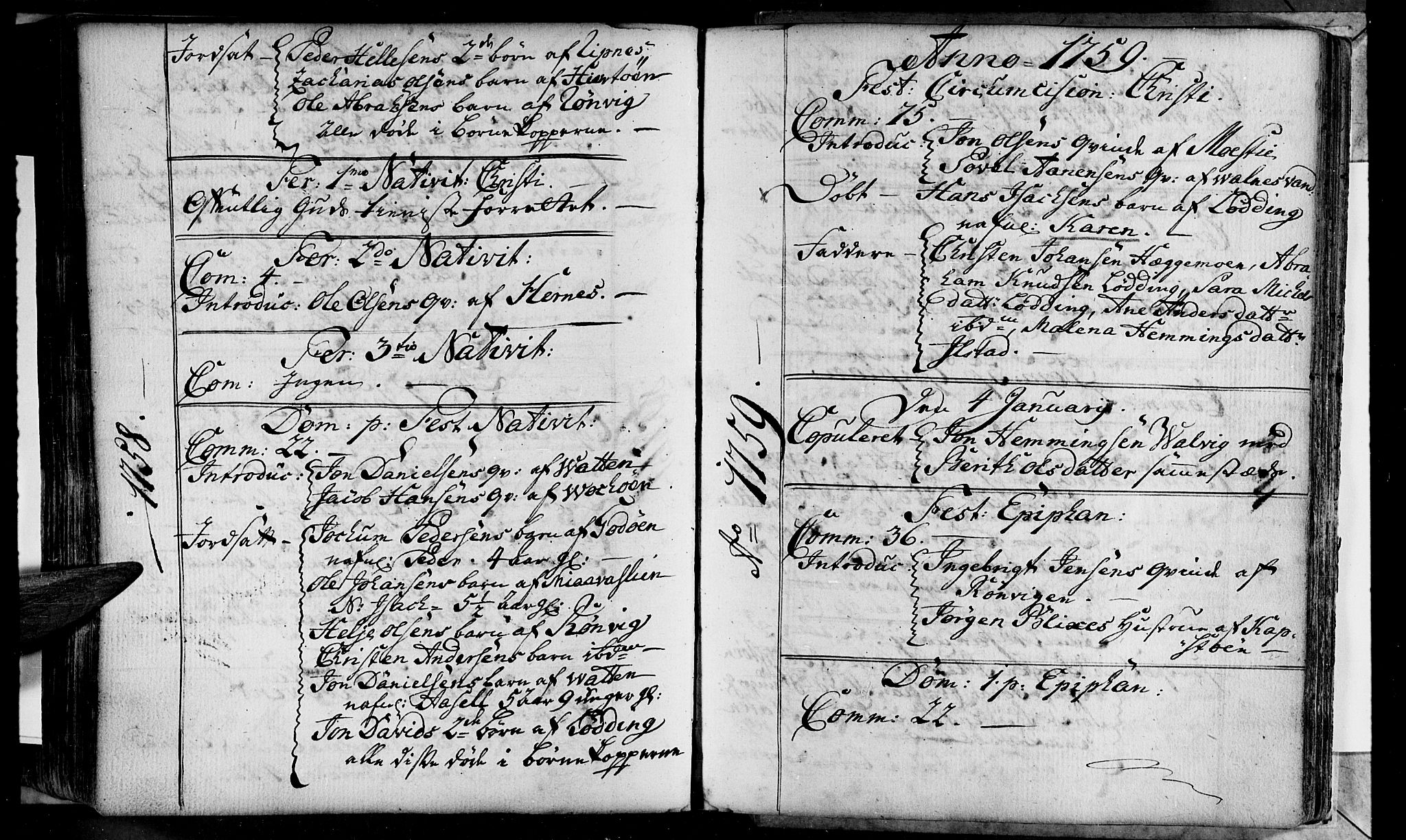 Ministerialprotokoller, klokkerbøker og fødselsregistre - Nordland, SAT/A-1459/801/L0002: Parish register (official) no. 801A02, 1744-1761