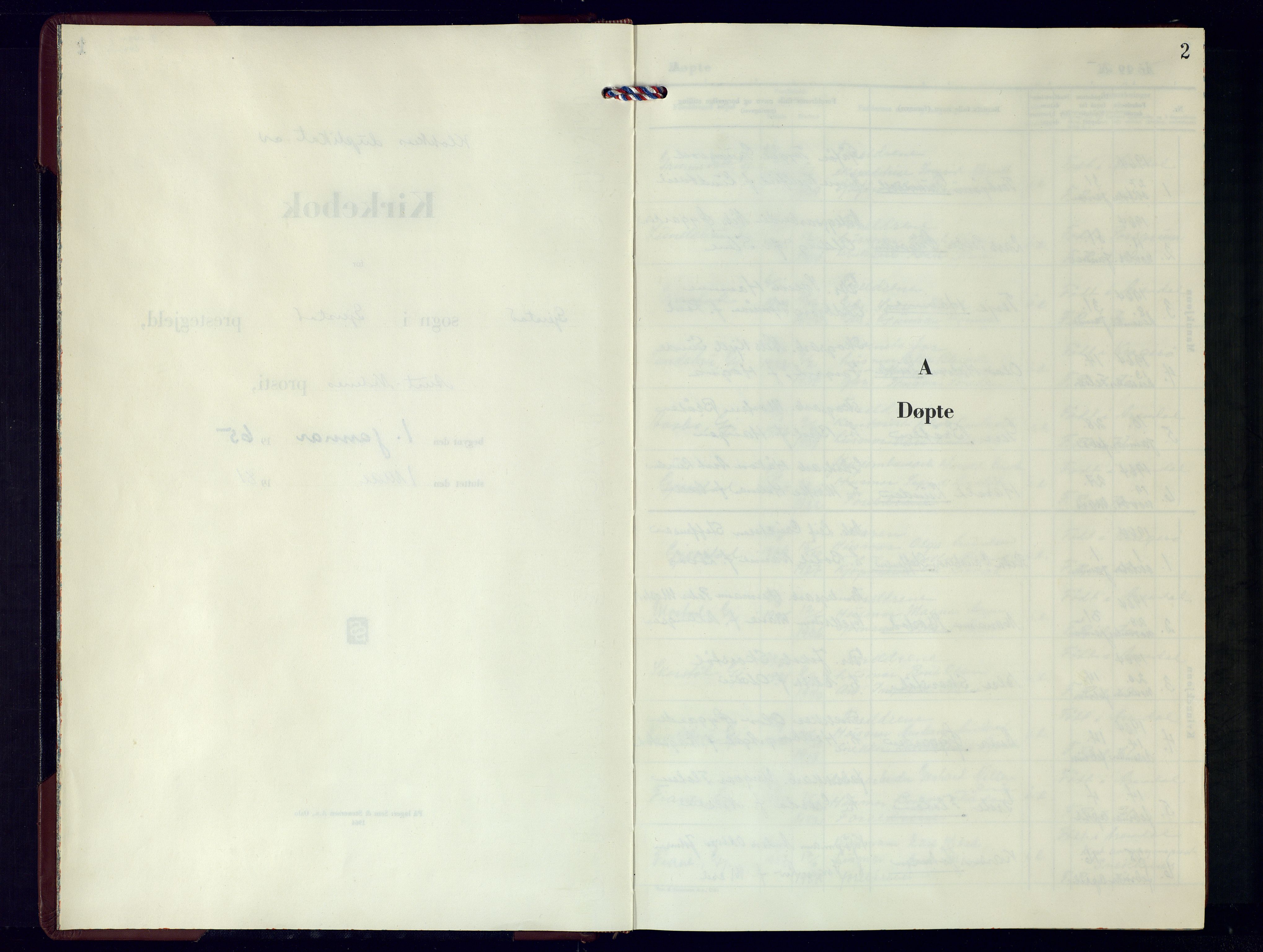 Gjerstad sokneprestkontor, AV/SAK-1111-0014/F/Fb/Fba/L0011: Parish register (copy) no. B-11, 1965-1981, p. 2