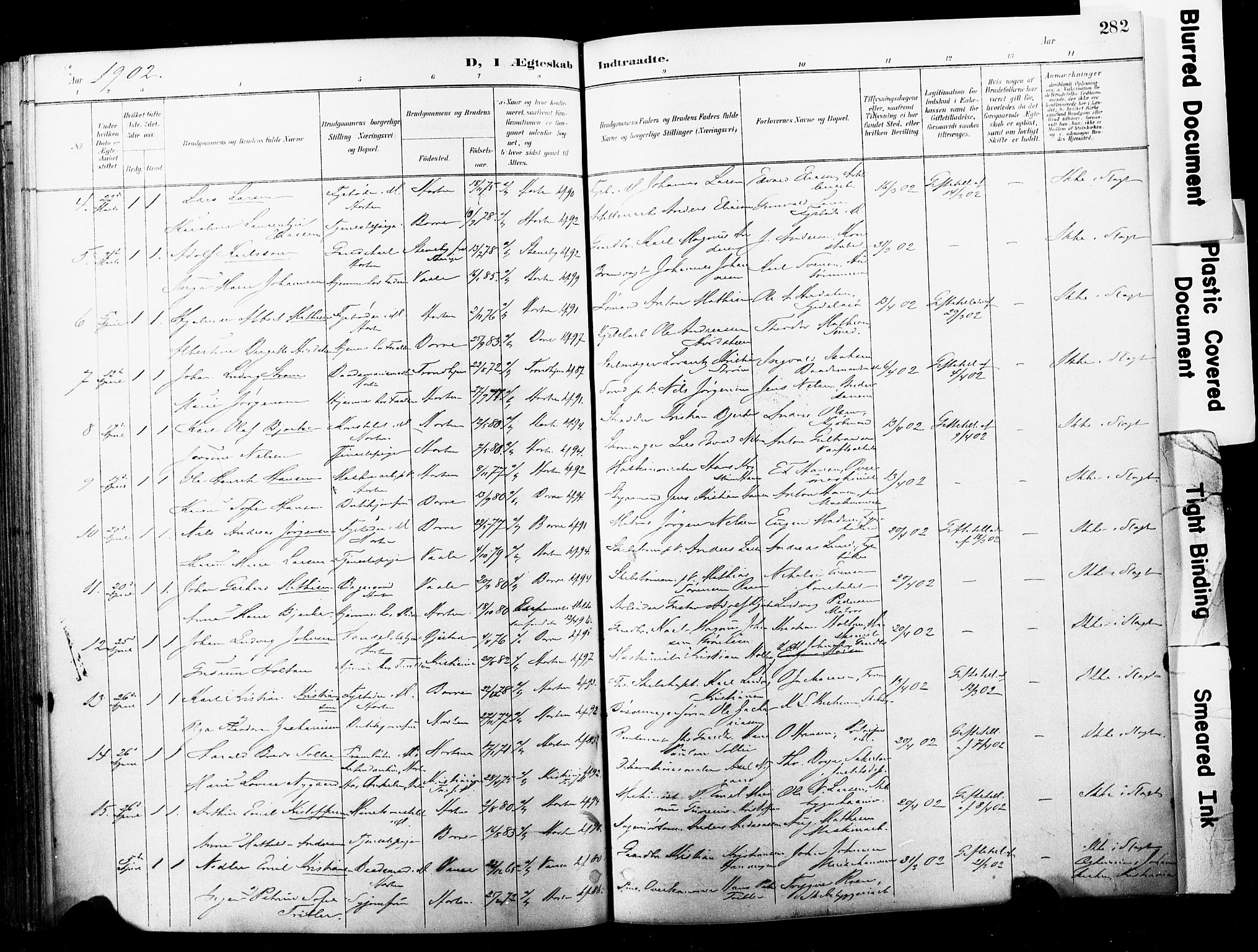 Horten kirkebøker, AV/SAKO-A-348/F/Fa/L0005: Parish register (official) no. 5, 1896-1904, p. 282