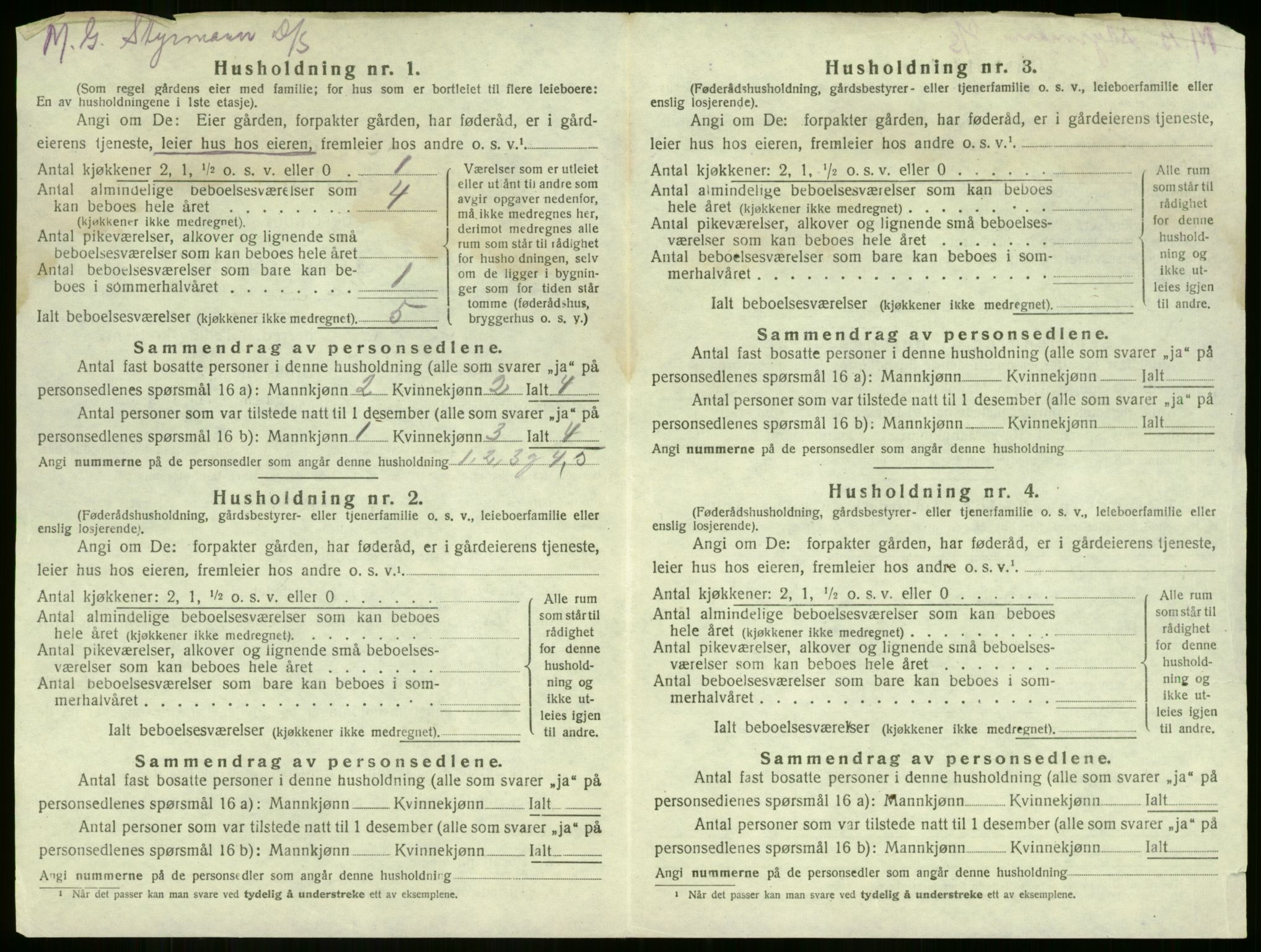 SAKO, 1920 census for Sem, 1920, p. 2547