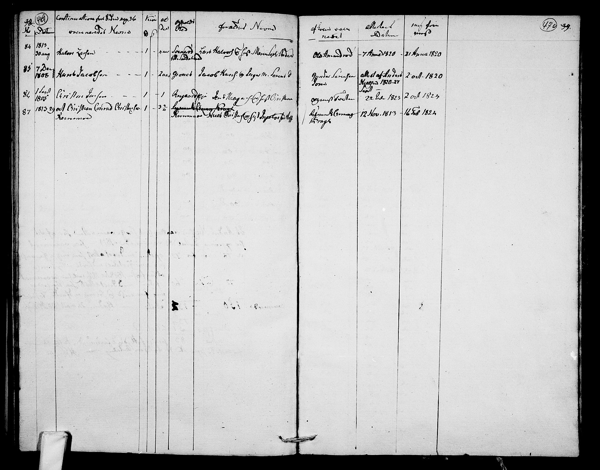 Hedrum kirkebøker, AV/SAKO-A-344/F/Fa/L0003: Parish register (official) no. I 3, 1807-1816, p. 469-470