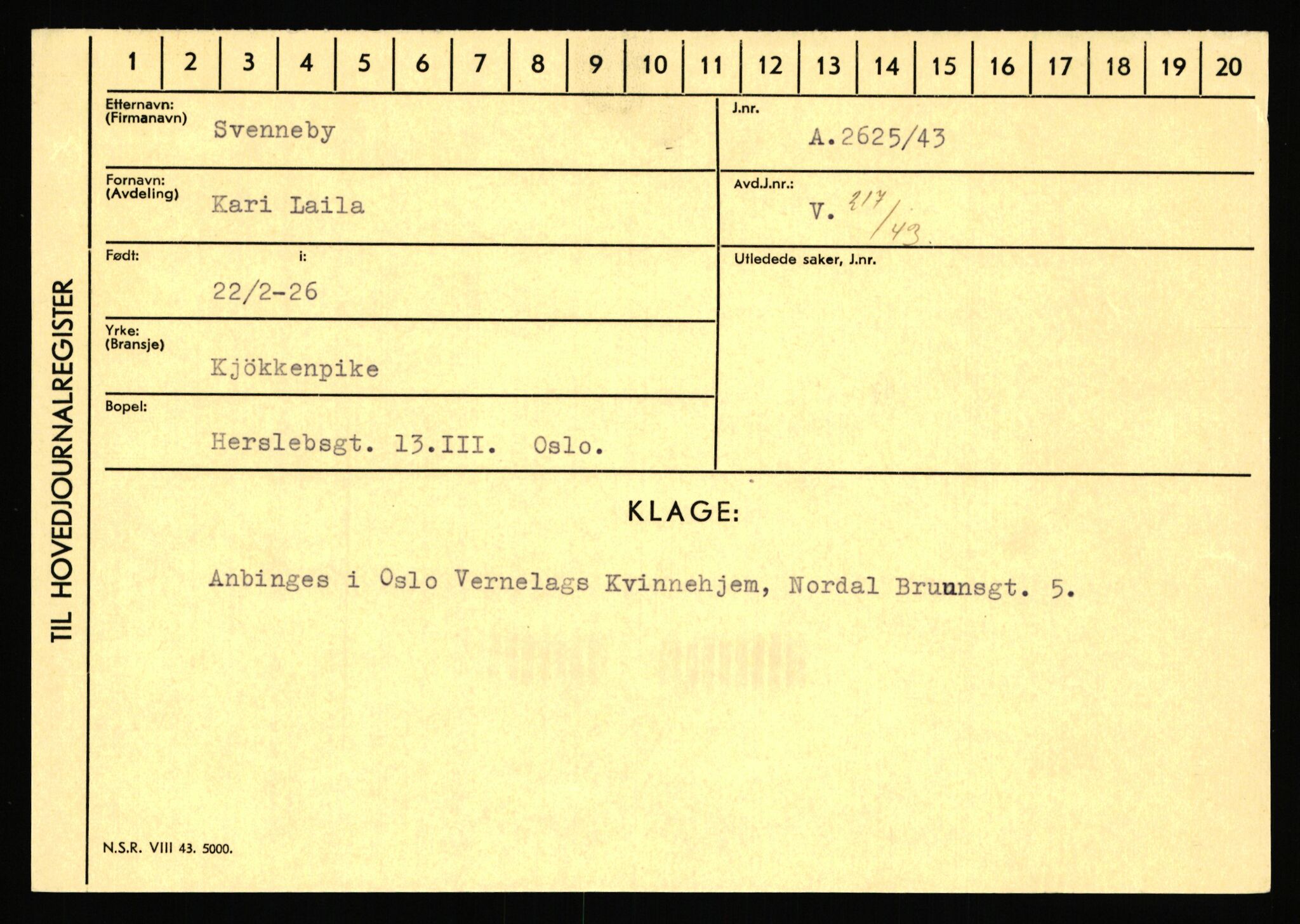 Statspolitiet - Hovedkontoret / Osloavdelingen, AV/RA-S-1329/C/Ca/L0015: Svea - Tøsse, 1943-1945, p. 462