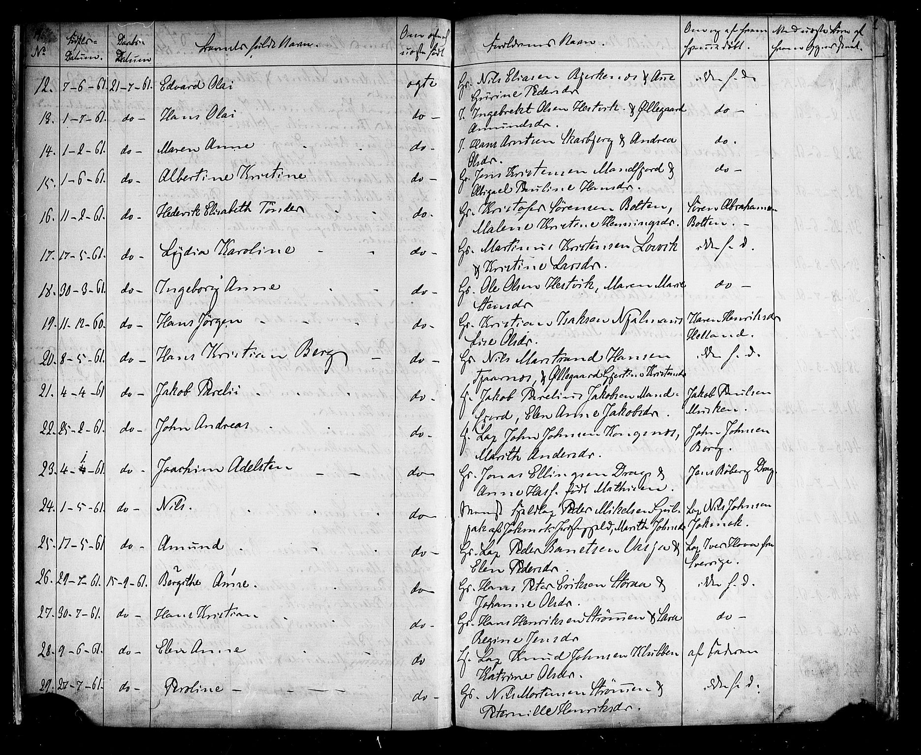 Ministerialprotokoller, klokkerbøker og fødselsregistre - Nordland, AV/SAT-A-1459/861/L0866: Parish register (official) no. 861A01, 1854-1864