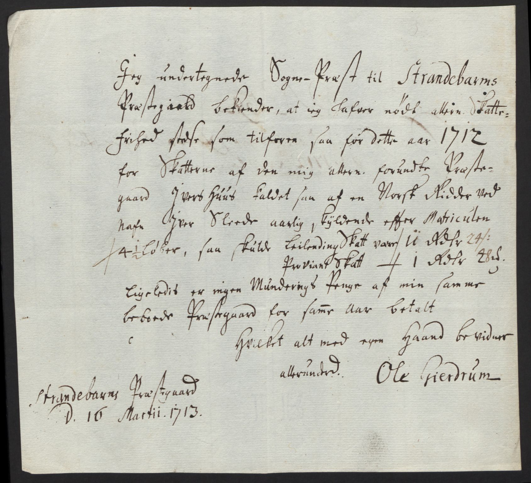 Rentekammeret inntil 1814, Reviderte regnskaper, Fogderegnskap, AV/RA-EA-4092/R48/L2988: Fogderegnskap Sunnhordland og Hardanger, 1712, p. 319