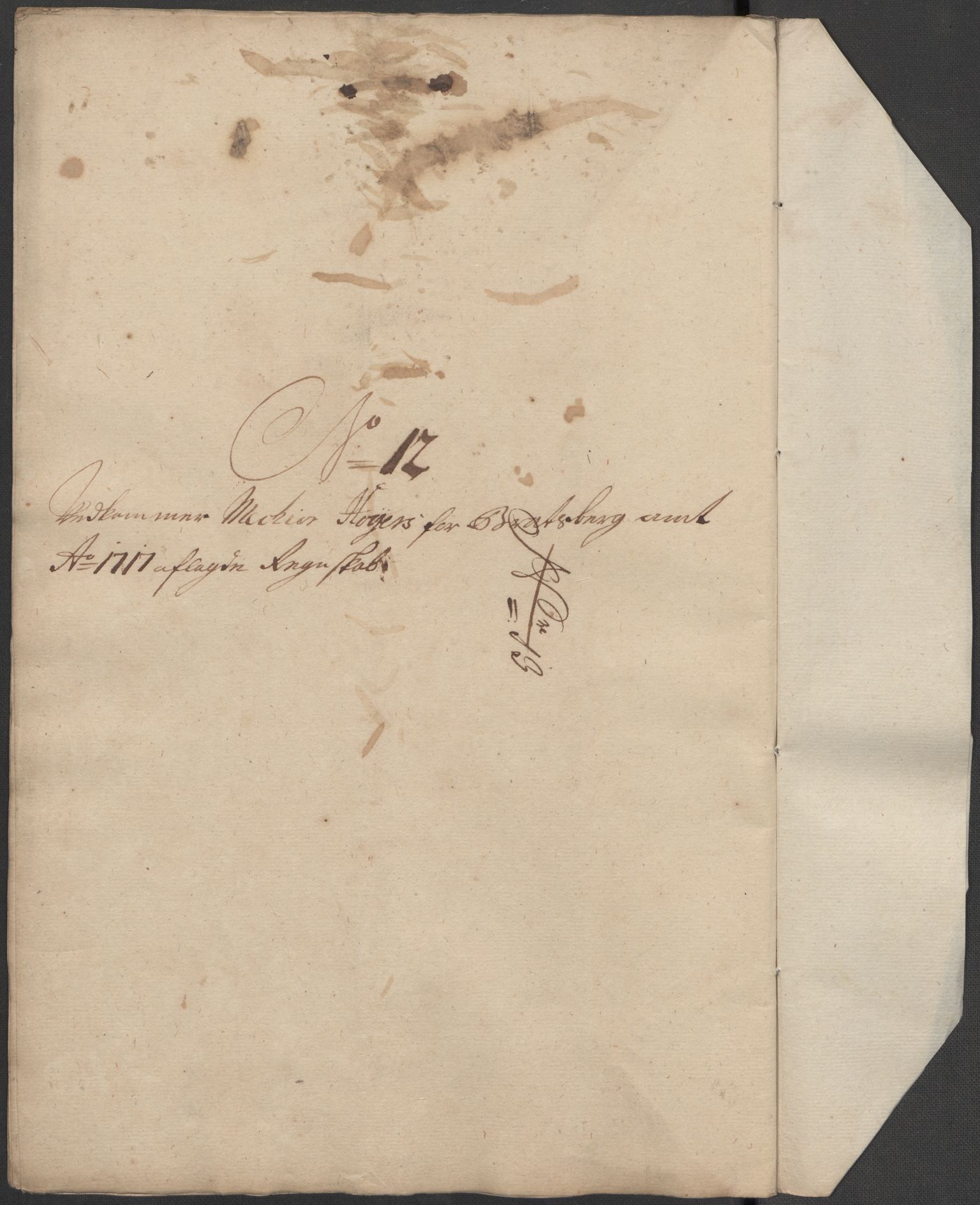 Rentekammeret inntil 1814, Reviderte regnskaper, Fogderegnskap, AV/RA-EA-4092/R36/L2129: Fogderegnskap Øvre og Nedre Telemark og Bamble, 1717, p. 206