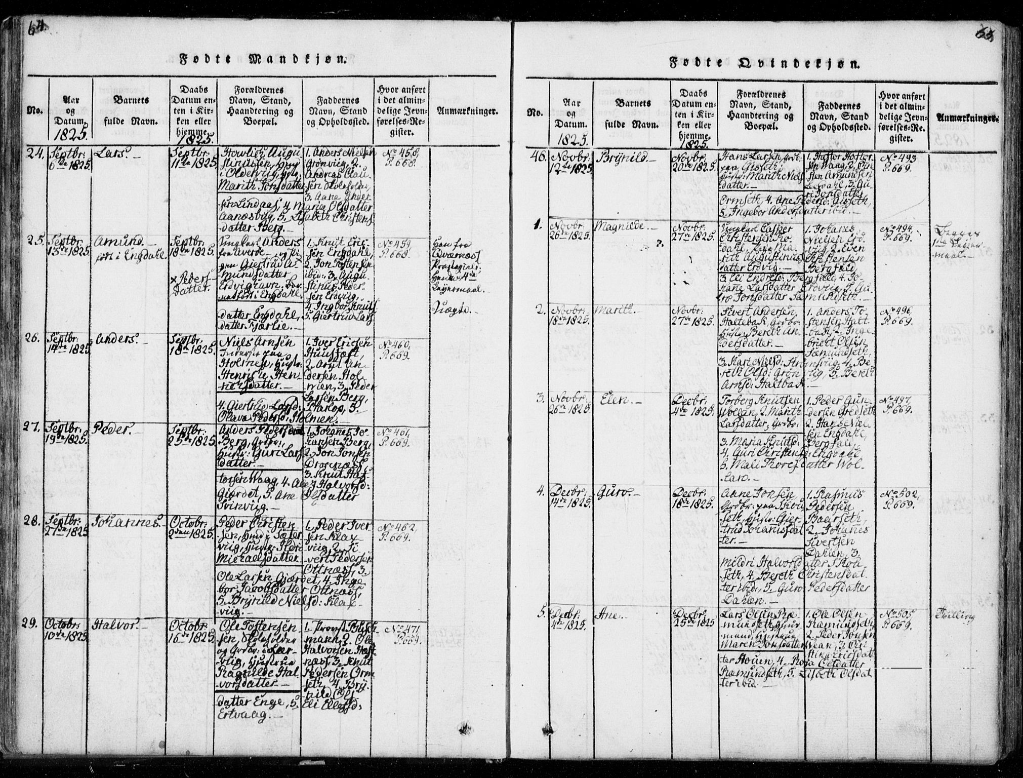 Ministerialprotokoller, klokkerbøker og fødselsregistre - Møre og Romsdal, AV/SAT-A-1454/578/L0903: Parish register (official) no. 578A02, 1819-1838, p. 64-65