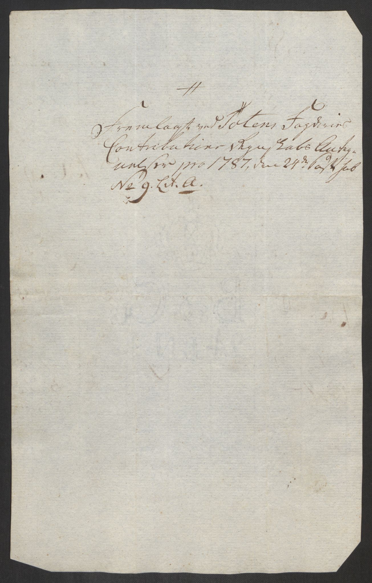 Rentekammeret inntil 1814, Reviderte regnskaper, Fogderegnskap, AV/RA-EA-4092/R19/L1374: Fogderegnskap Toten, Hadeland og Vardal, 1787, p. 528