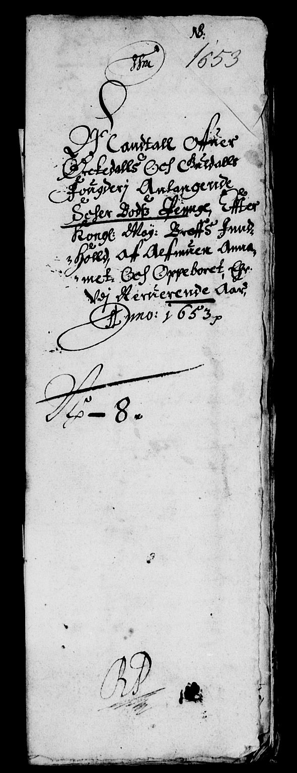 Rentekammeret inntil 1814, Reviderte regnskaper, Lensregnskaper, AV/RA-EA-5023/R/Rb/Rbw/L0114: Trondheim len, 1653-1654