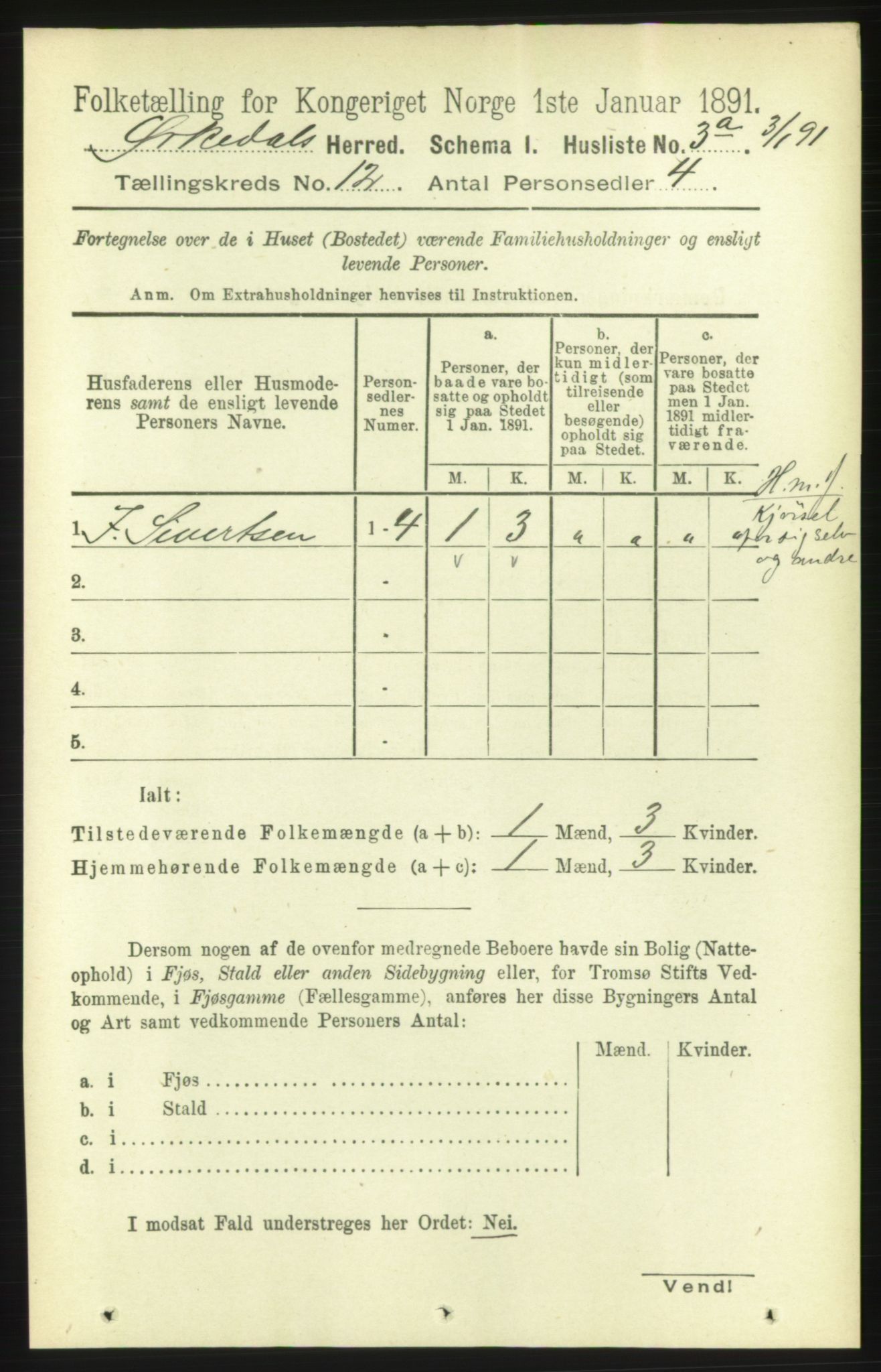 RA, 1891 census for 1638 Orkdal, 1891, p. 5517