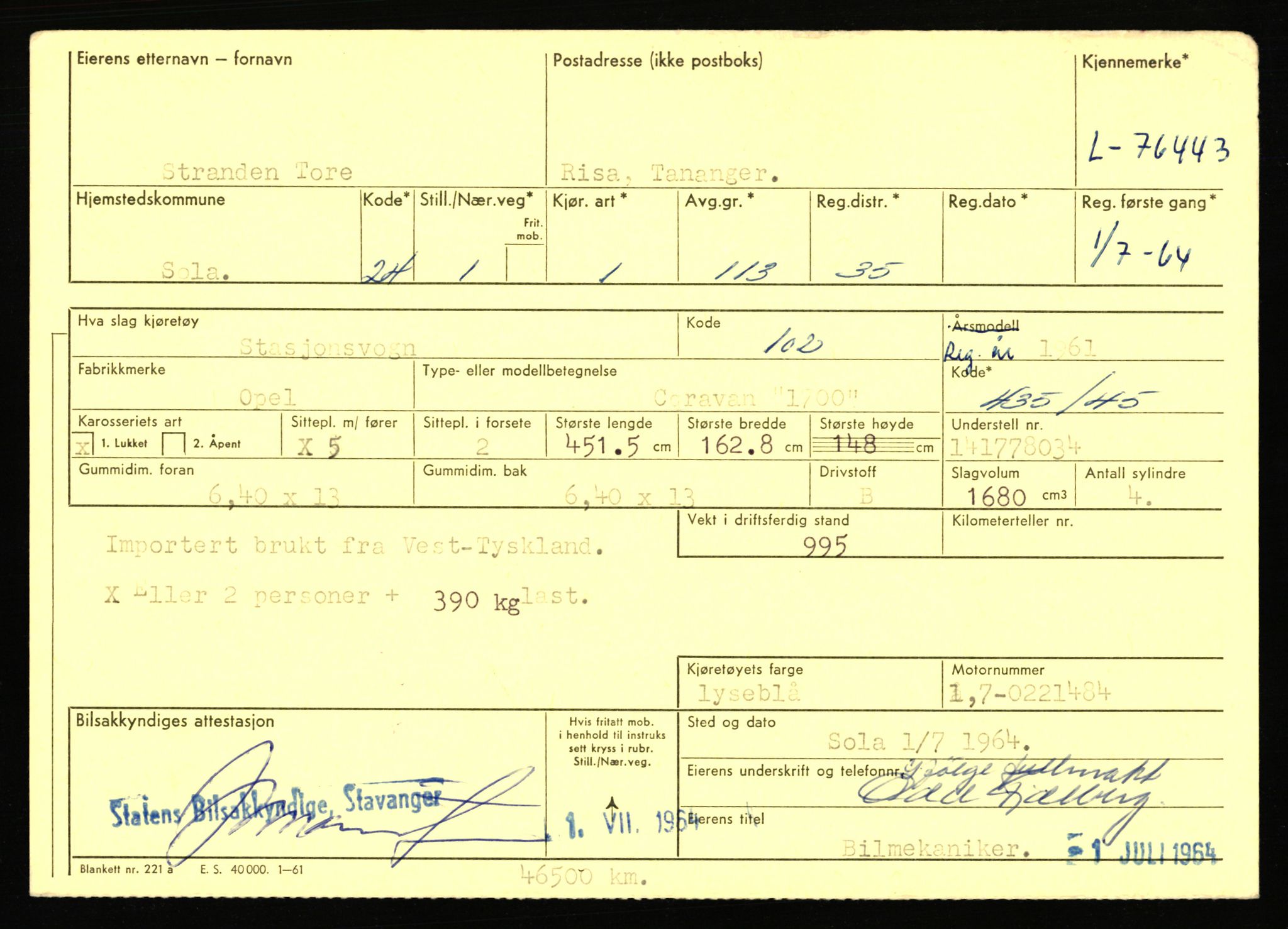 Stavanger trafikkstasjon, AV/SAST-A-101942/0/F/L0068: L-75000 - L-76799, 1930-1971, p. 1749