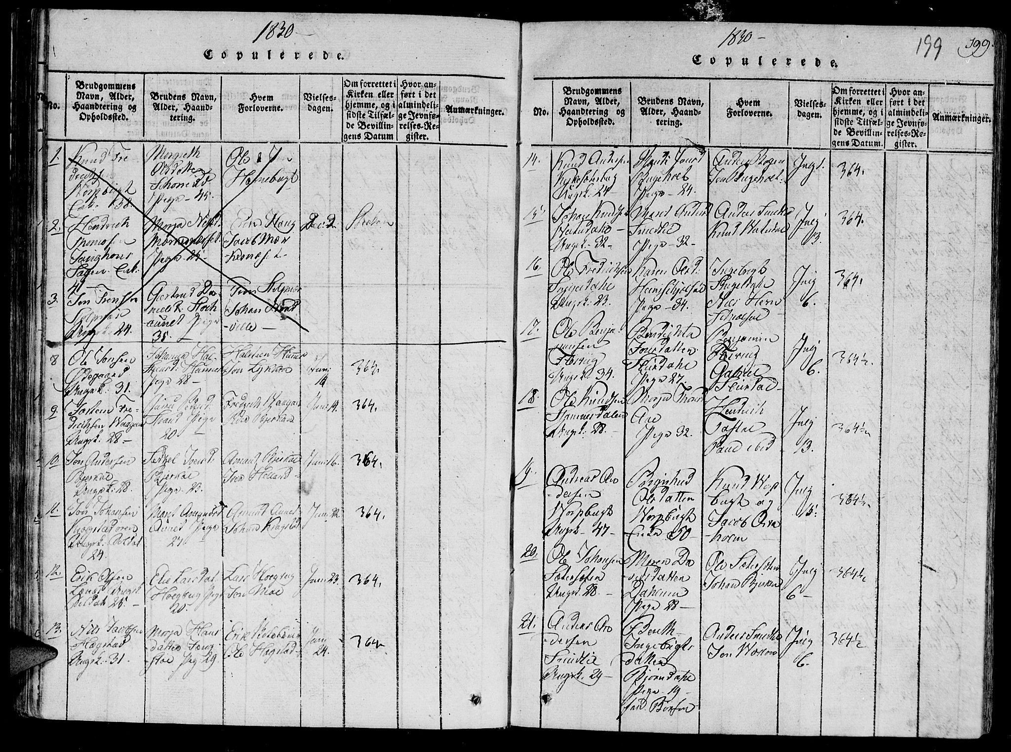 Ministerialprotokoller, klokkerbøker og fødselsregistre - Sør-Trøndelag, SAT/A-1456/630/L0491: Parish register (official) no. 630A04, 1818-1830, p. 199