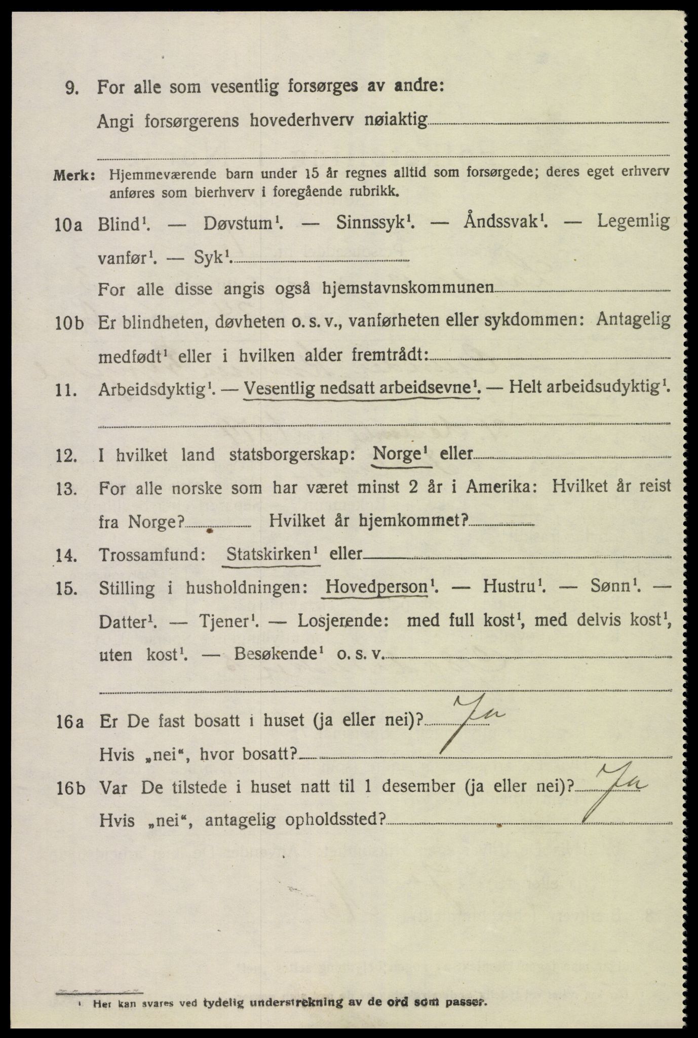 SAK, 1920 census for Landvik, 1920, p. 3455