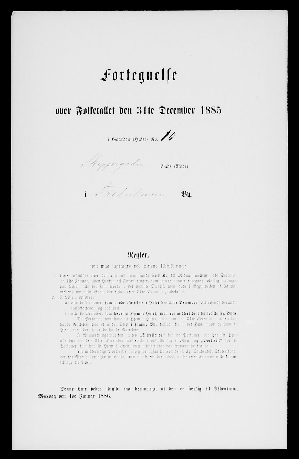 SAKO, 1885 census for 0798 Fredriksvern, 1885, p. 18