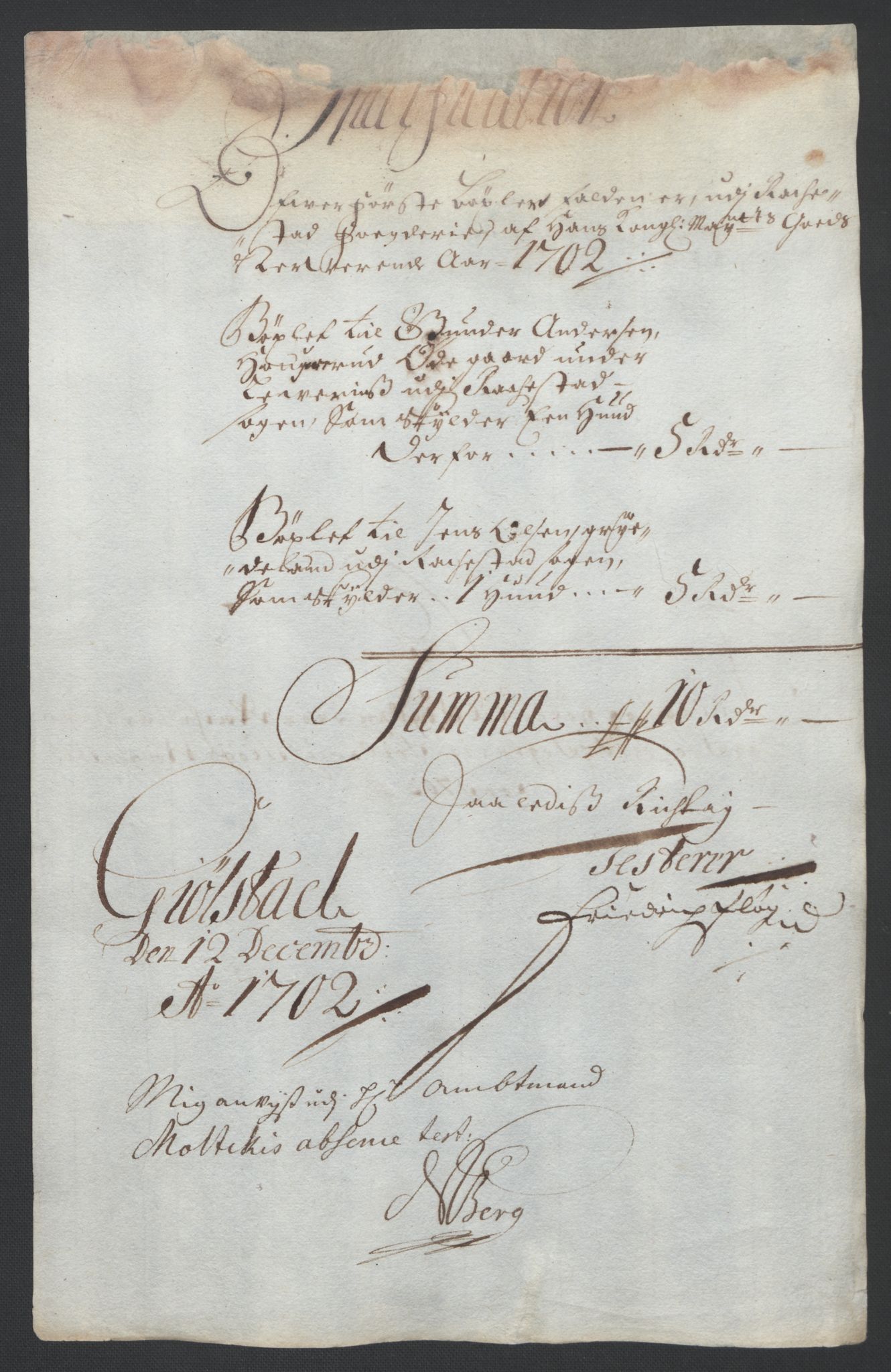 Rentekammeret inntil 1814, Reviderte regnskaper, Fogderegnskap, AV/RA-EA-4092/R07/L0294: Fogderegnskap Rakkestad, Heggen og Frøland, 1702, p. 32
